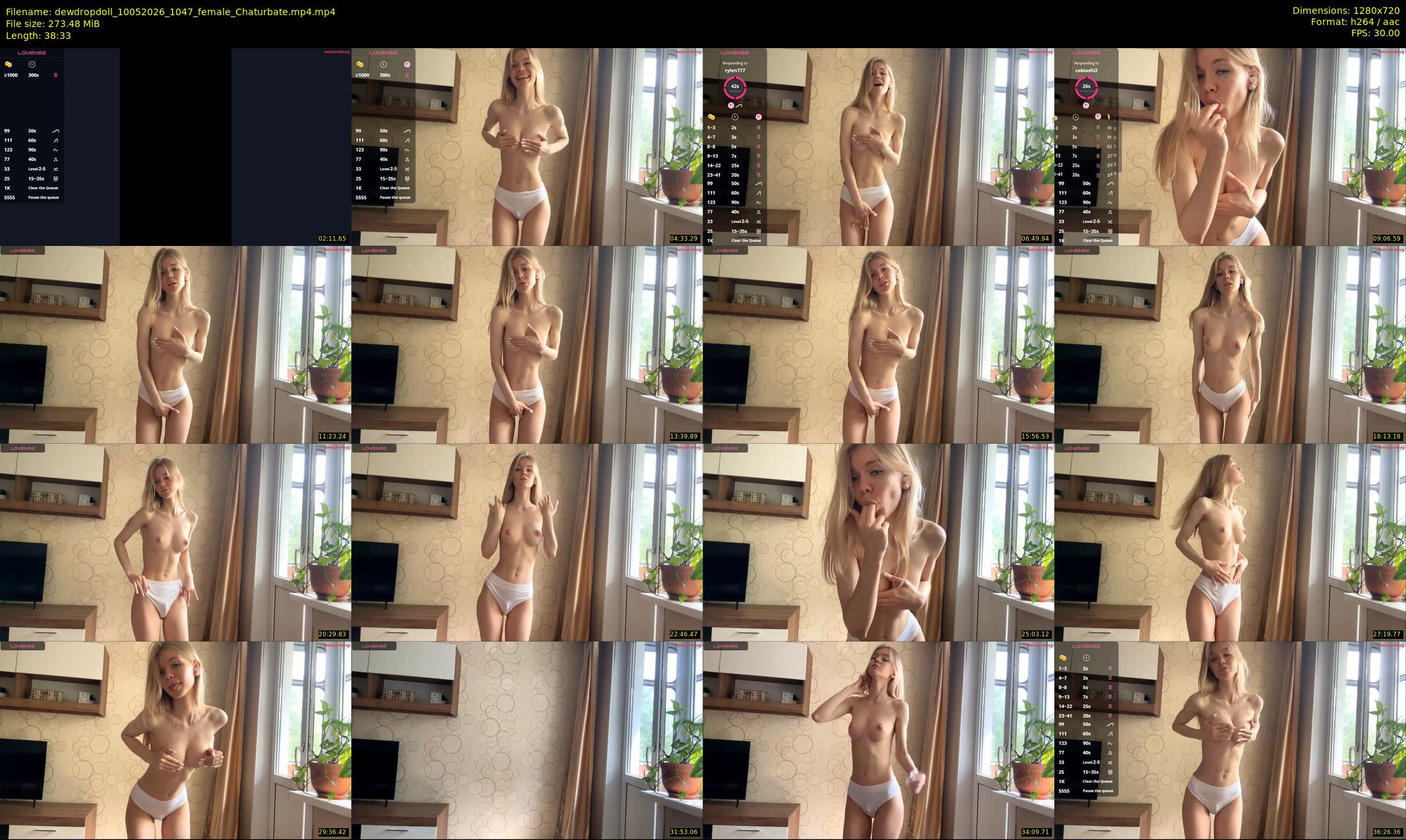 dewdropdoll — 39 minute Chaturbate female cam show recording, 720p, May 10, 2026