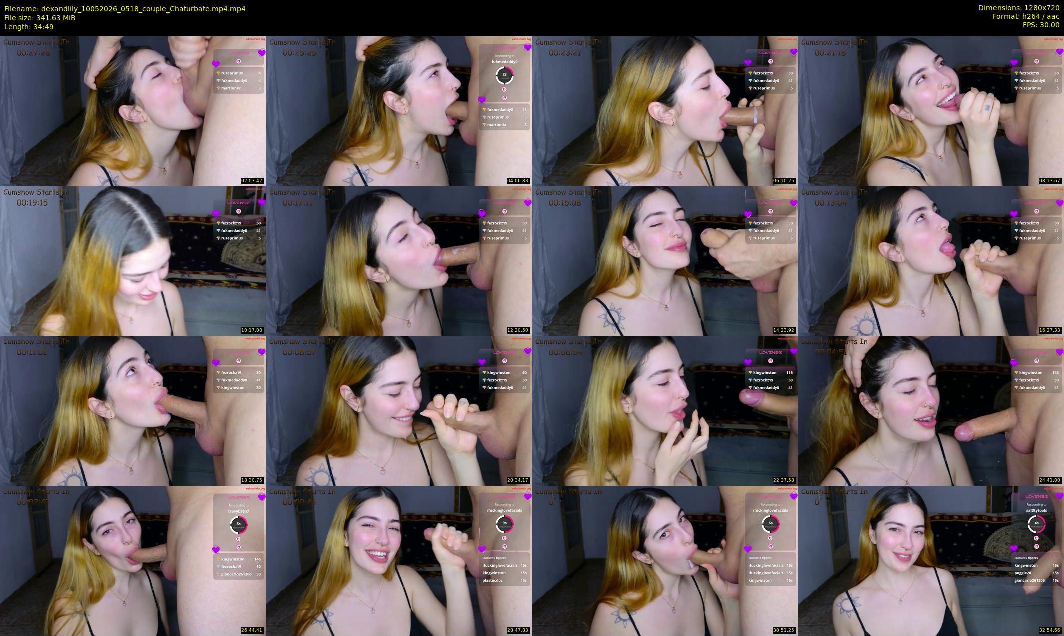 dexandlily — 35 minute Chaturbate couple cam show recording, 720p, May 10, 2026