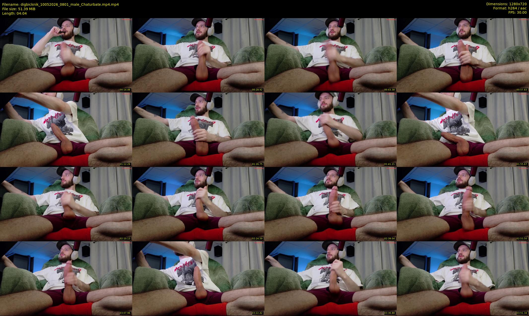 digbicknik — 5 minute Chaturbate male cam show recording, 720p, May 10, 2026