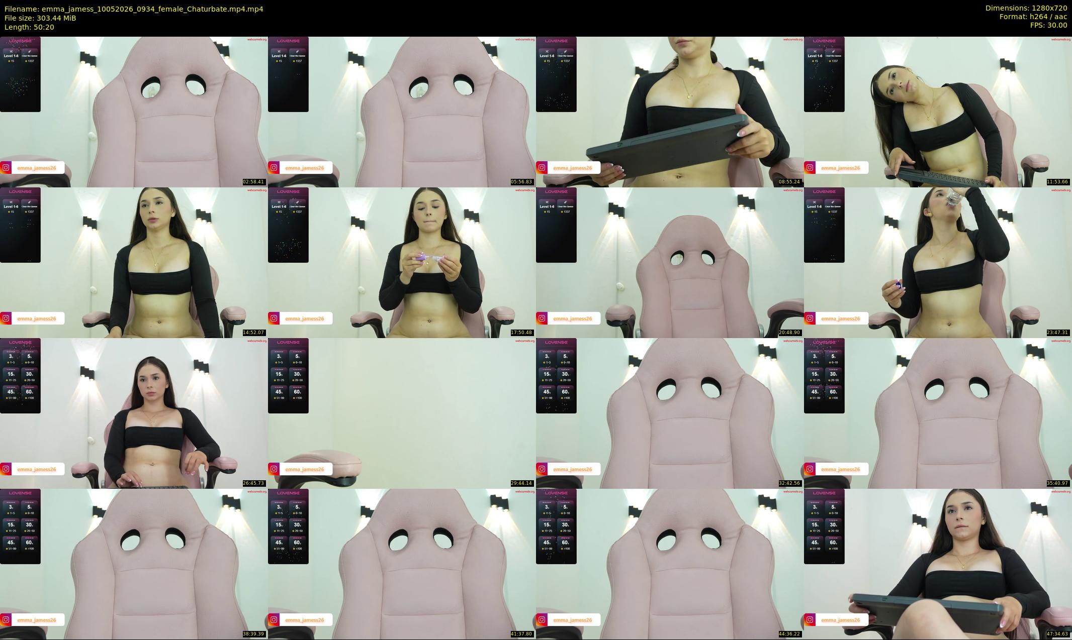 emma_jamess — 51 minute Chaturbate female cam show recording, 720p, May 10, 2026