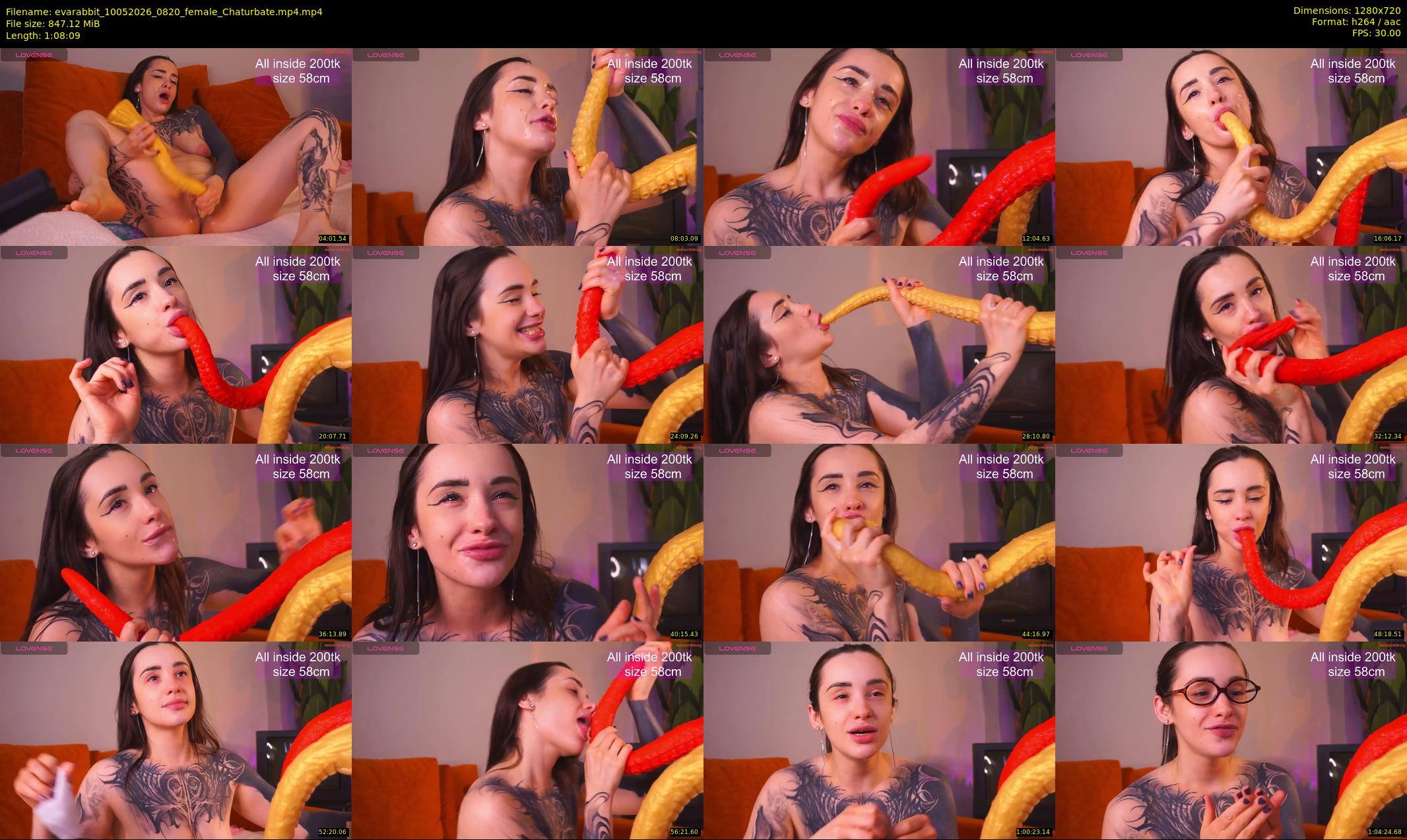 evarabbit — 69 minute Chaturbate female cam show recording, 720p, May 10, 2026
