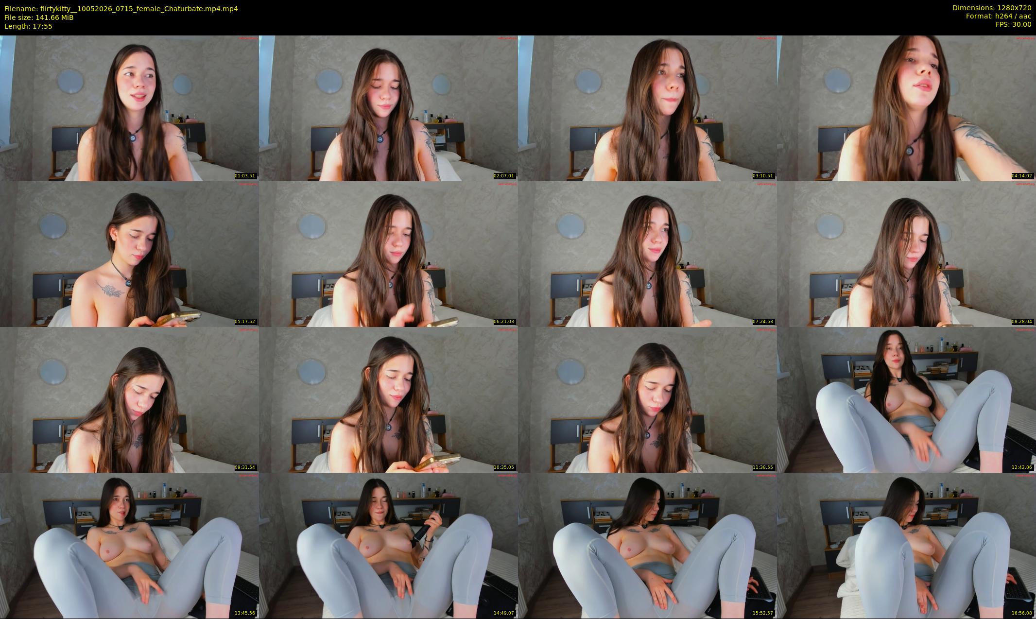 flirtykitty_ — 18 minute Chaturbate female cam show recording, 720p, May 10, 2026
