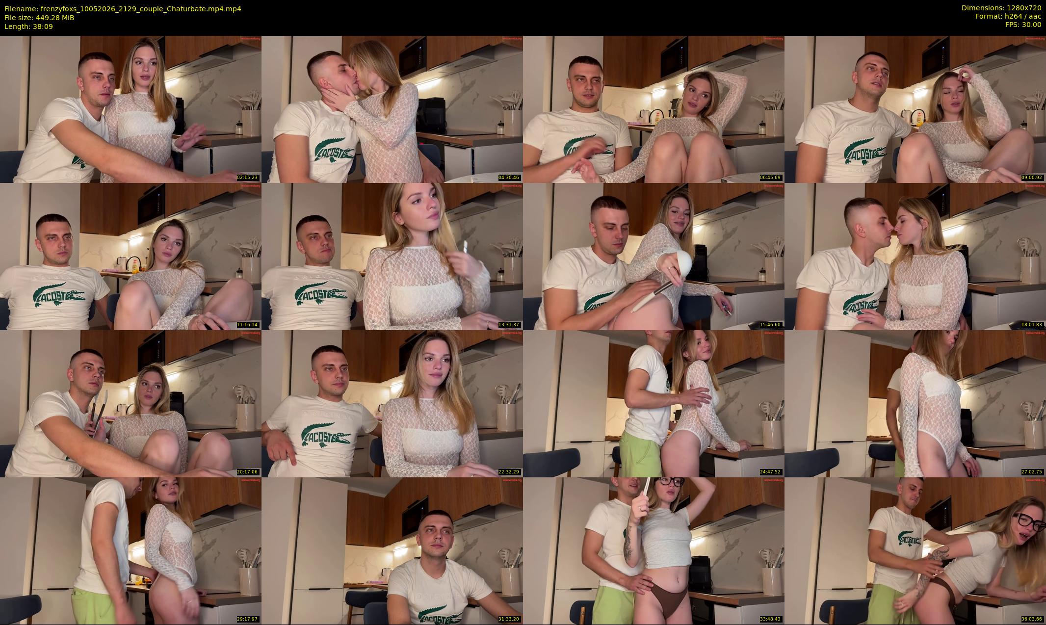 frenzyfoxs — 39 minute Chaturbate couple cam show recording, 720p, May 10, 2026