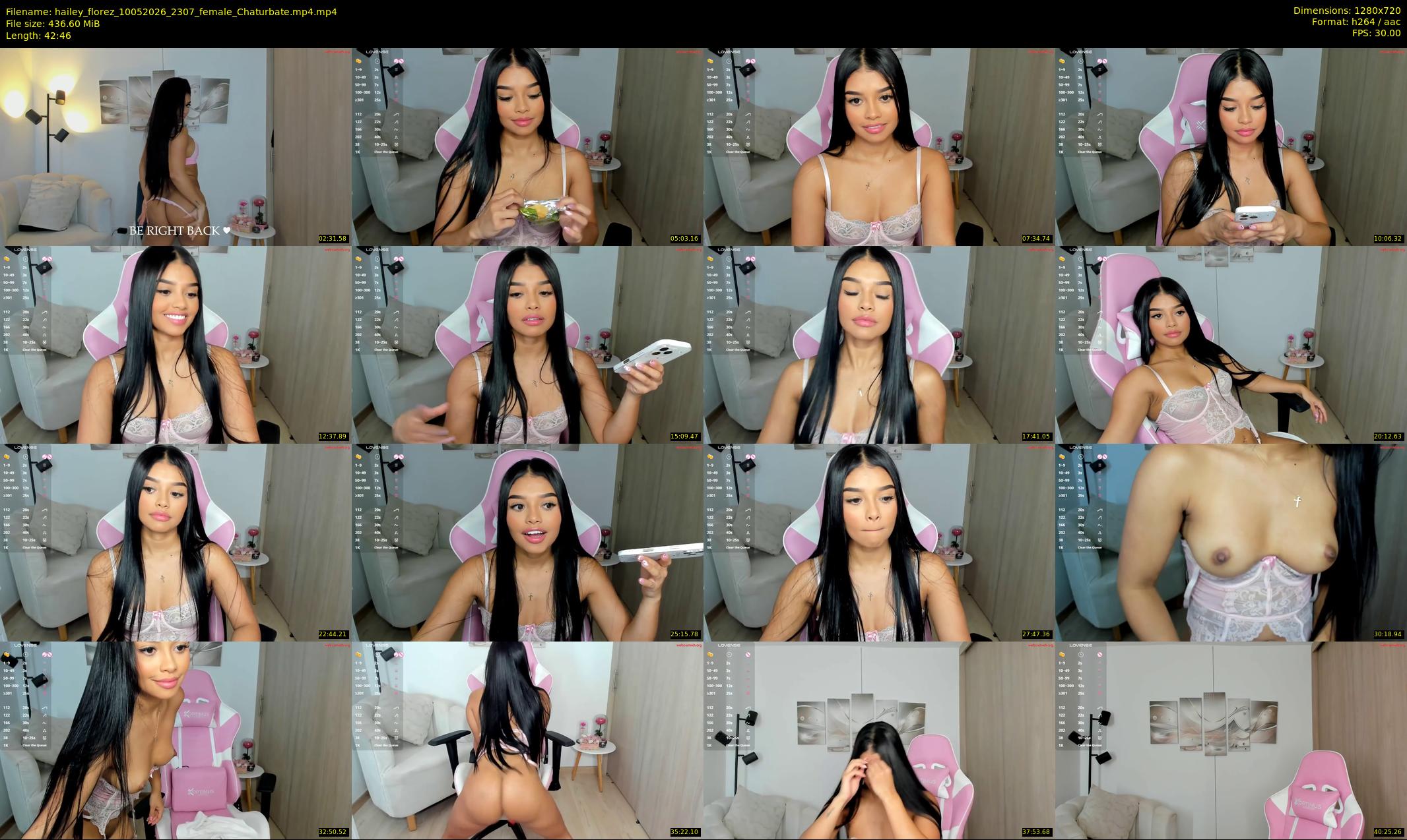 hailey_florez — 43 minute Chaturbate female cam show recording, 720p, May 10, 2026