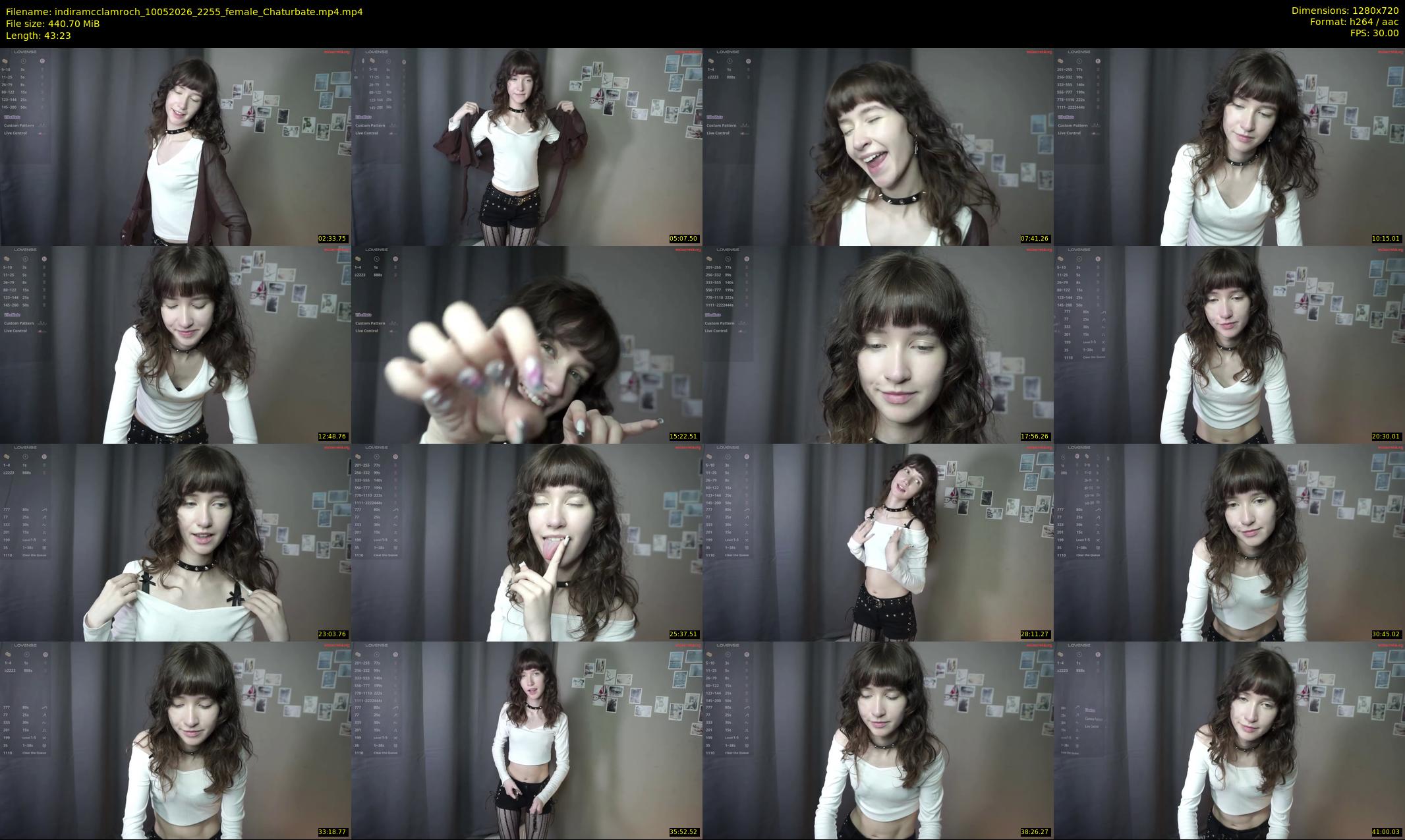 indiramcclamroch — 44 minute Chaturbate female cam show recording, 720p, May 10, 2026