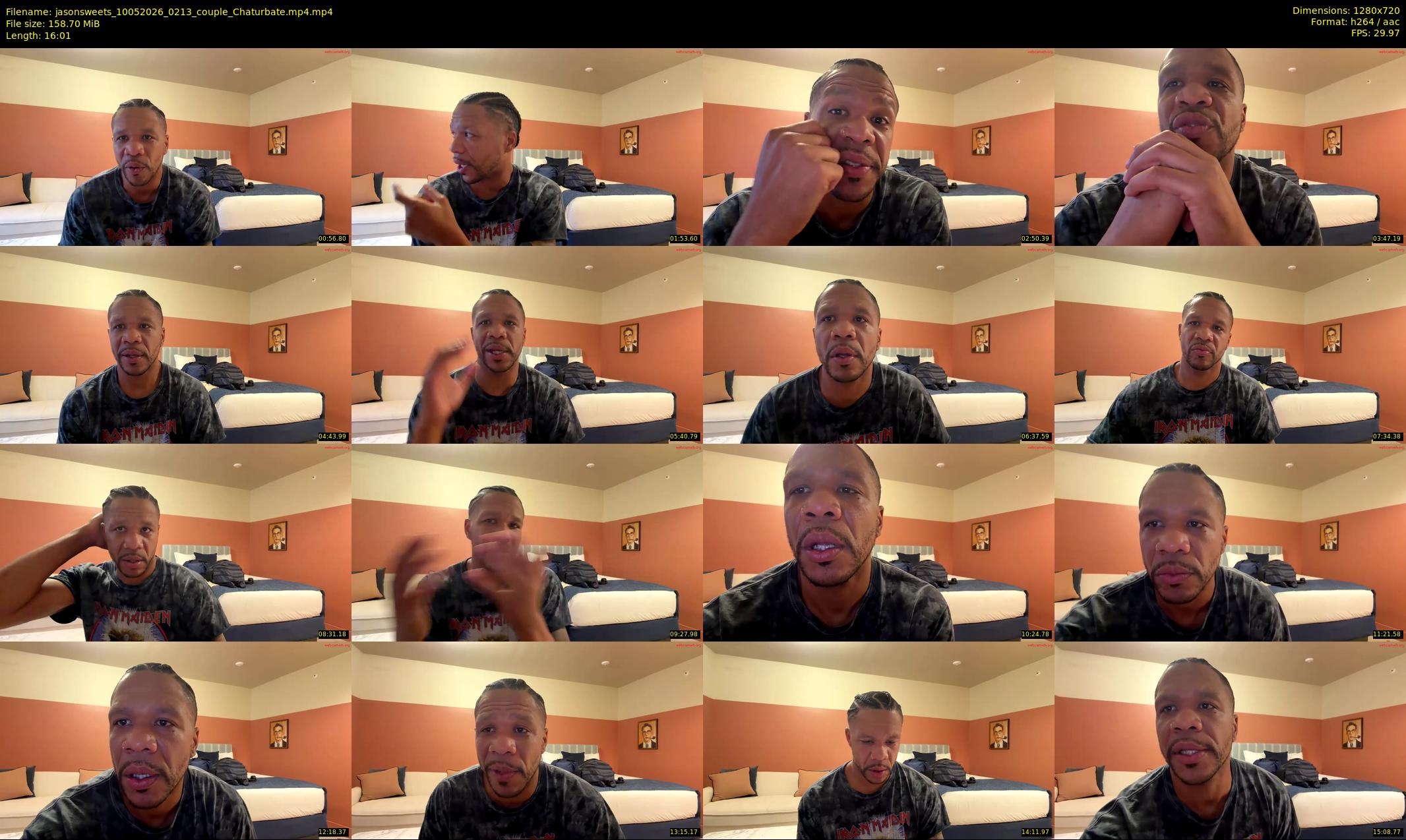 jasonsweets — 17 minute Chaturbate couple cam show recording, 720p, May 10, 2026