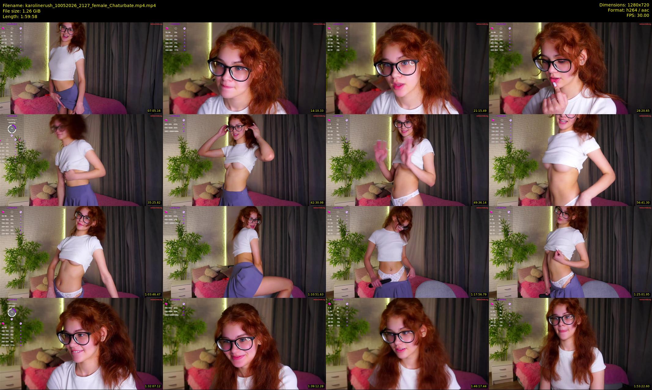 karolinerush — 120 minute Chaturbate female cam show recording, 720p, May 10, 2026