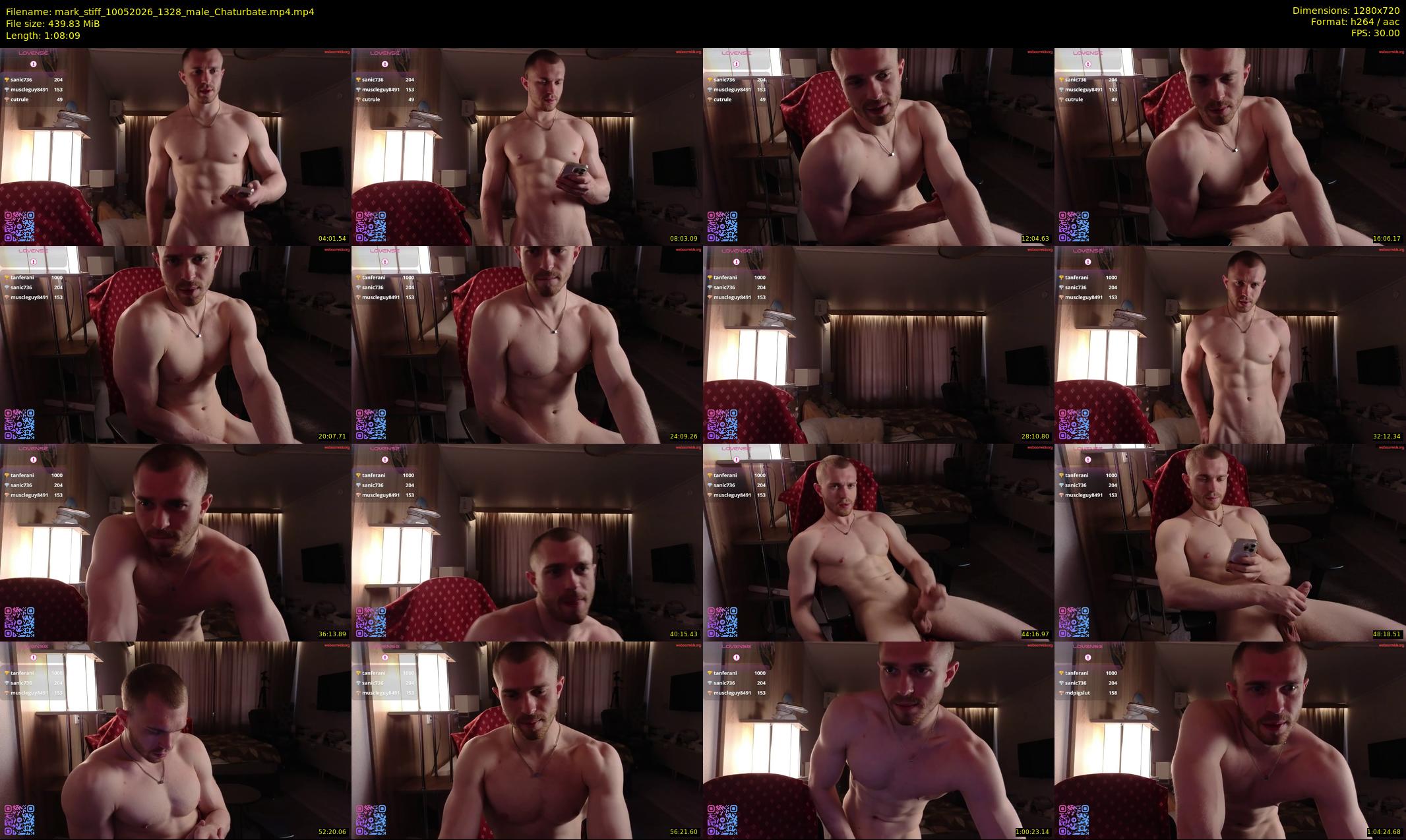 mark_stiff — 69 minute Chaturbate male cam show recording, 720p, May 10, 2026