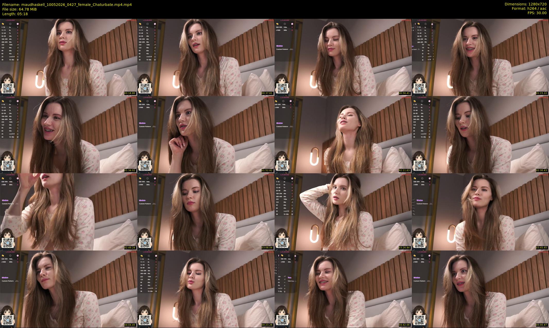 maudhaskell — 6 minute Chaturbate female cam show recording, 720p, May 10, 2026