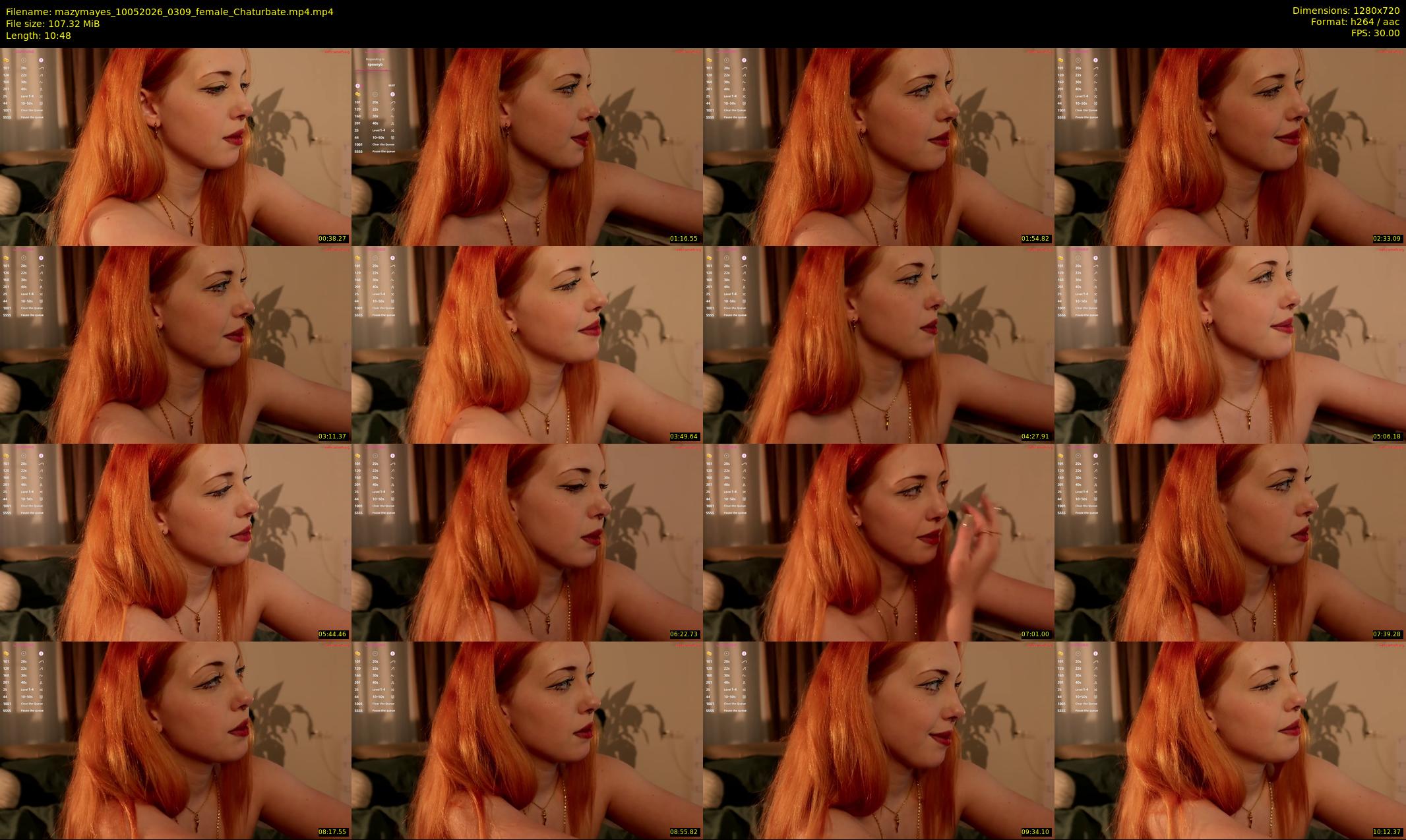 mazymayes — 11 minute Chaturbate female cam show recording, 720p, May 10, 2026