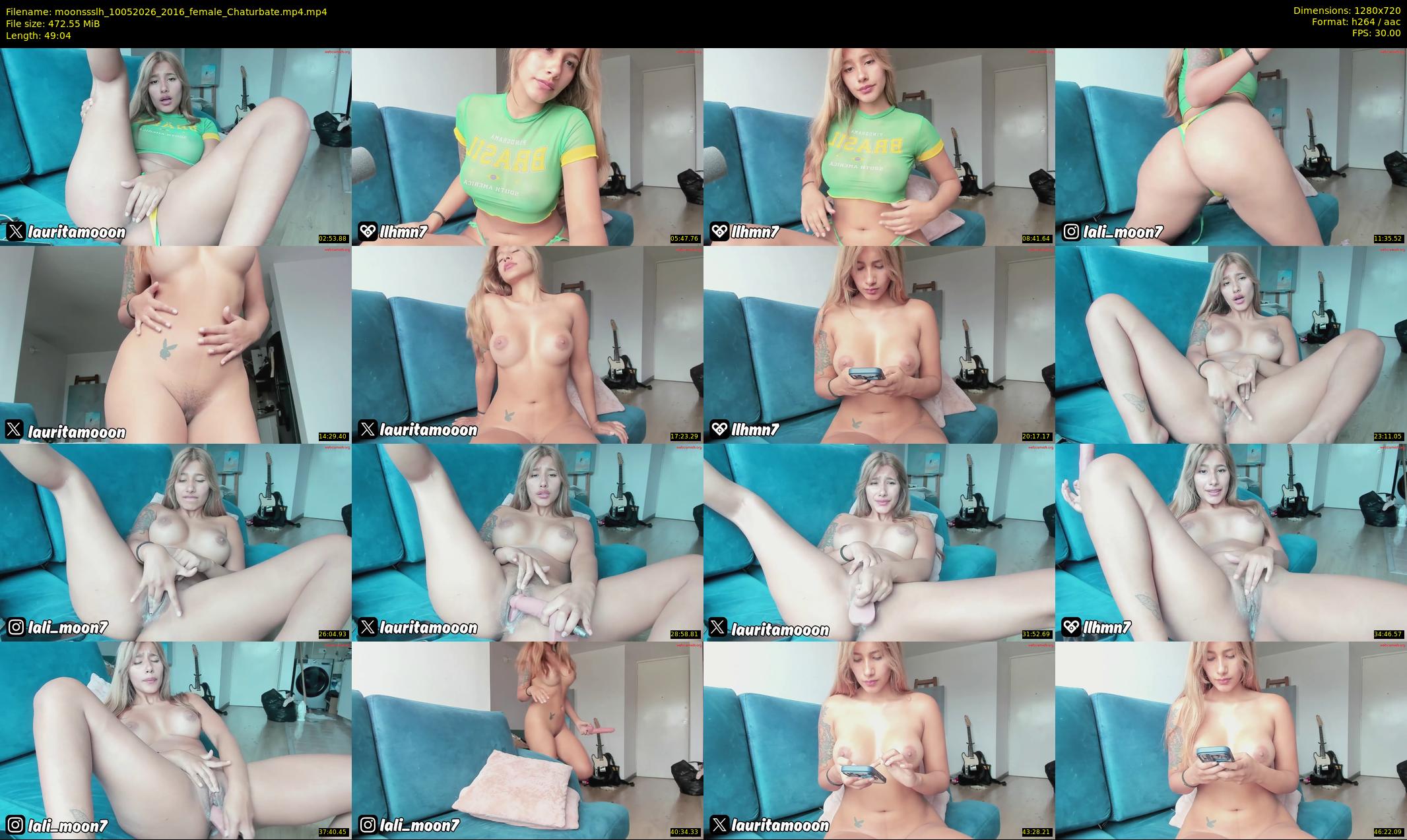 moonssslh — 50 minute Chaturbate female cam show recording, 720p, May 10, 2026