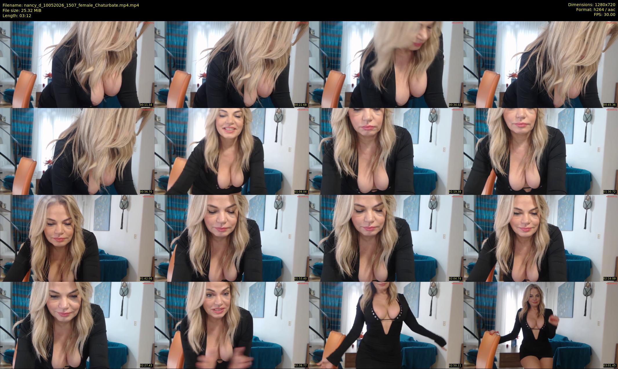 nancy_d — 4 minute Chaturbate female cam show recording, 720p, May 10, 2026