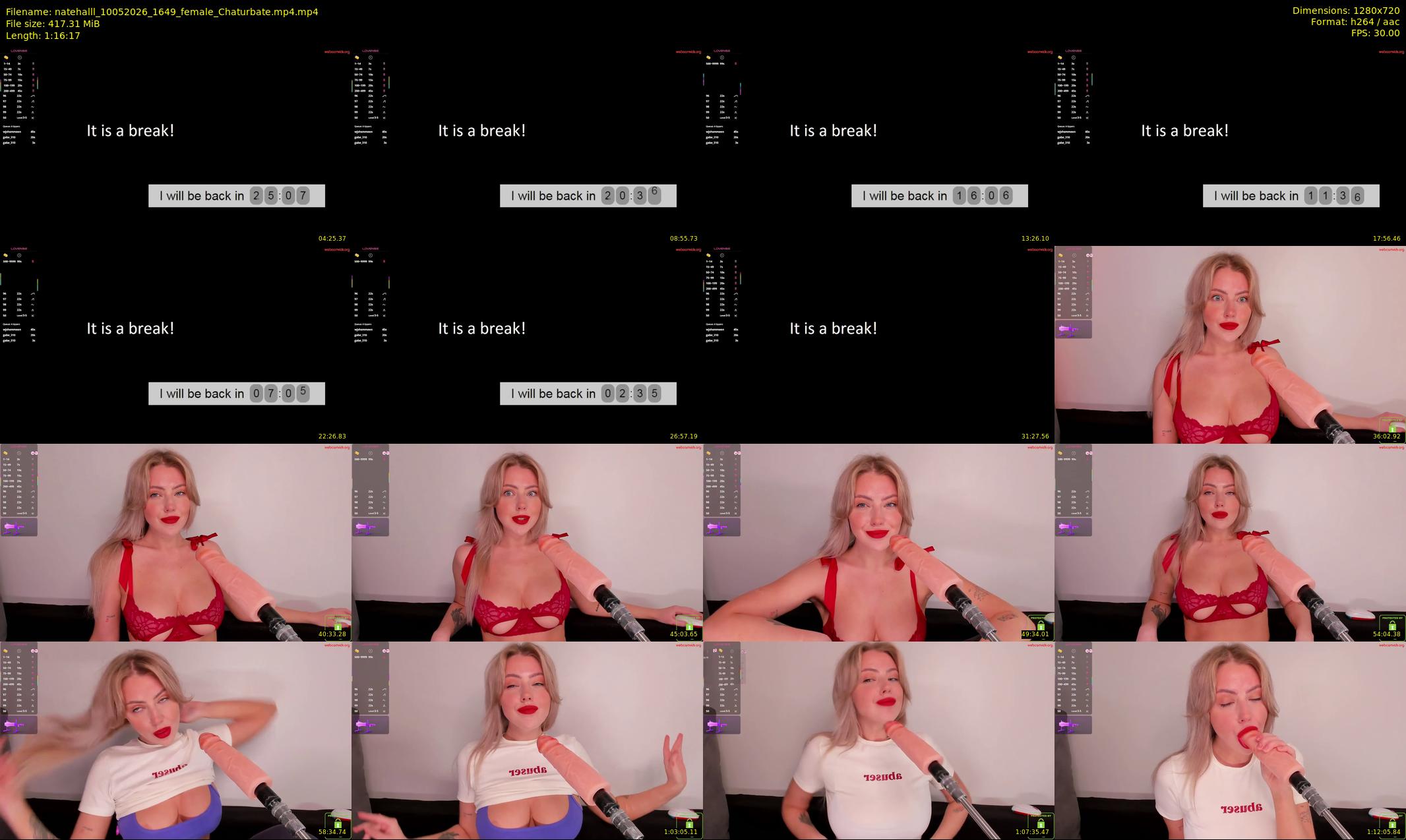 natehalll — 77 minute Chaturbate female cam show recording, 720p, May 10, 2026