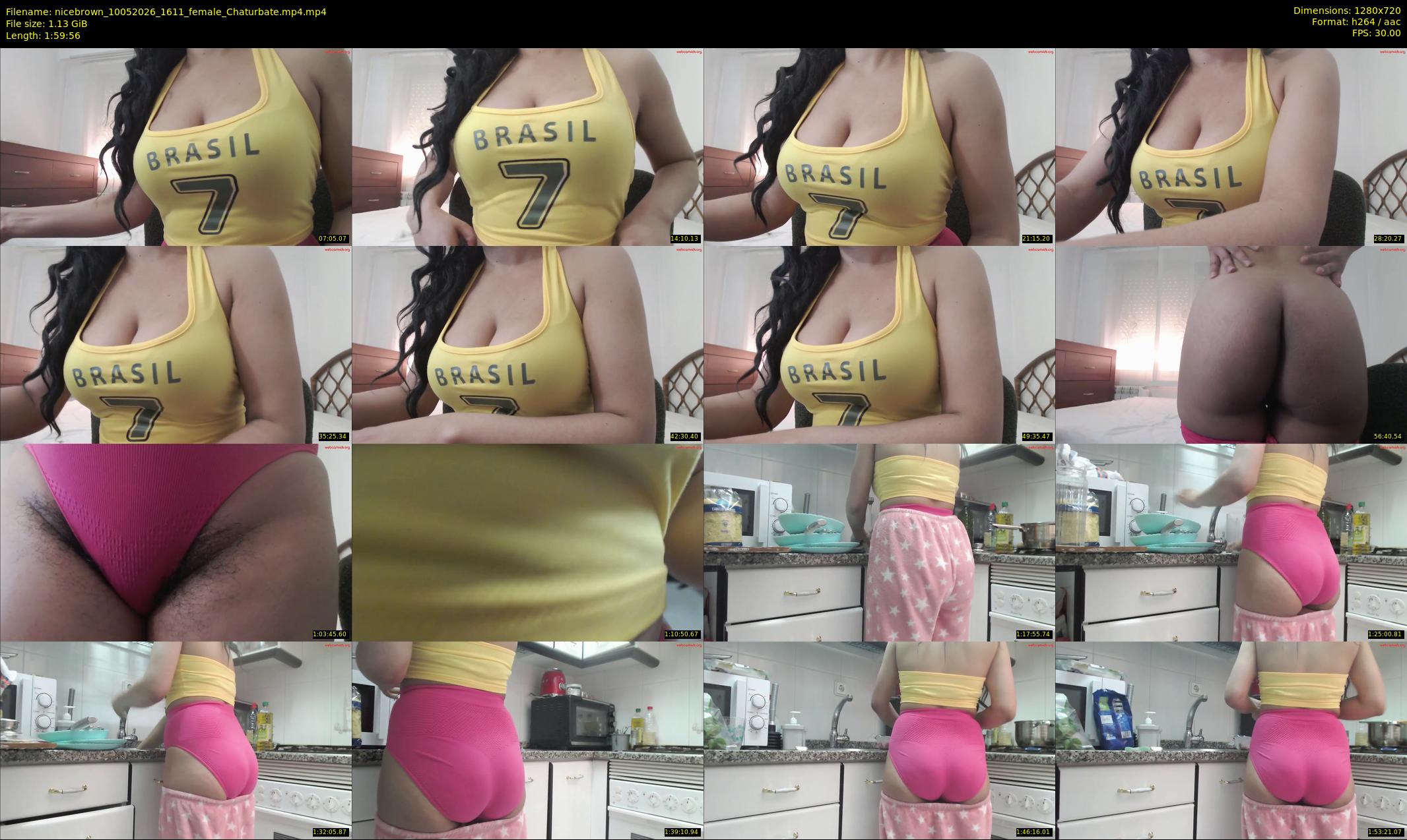 nicebrown — 120 minute Chaturbate female cam show recording, 720p, May 10, 2026
