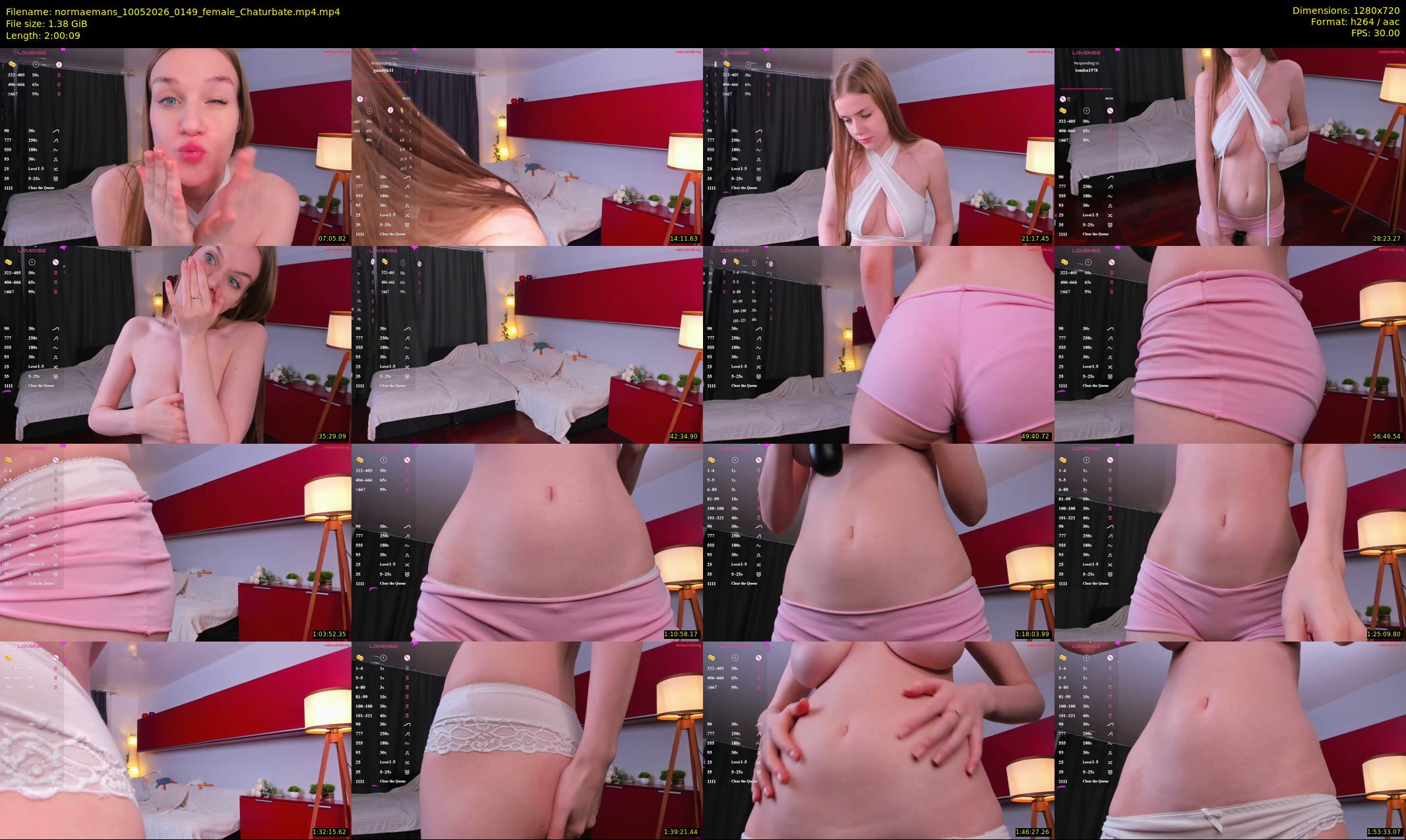 normaemans — 121 minute Chaturbate female cam show recording, 720p, May 10, 2026