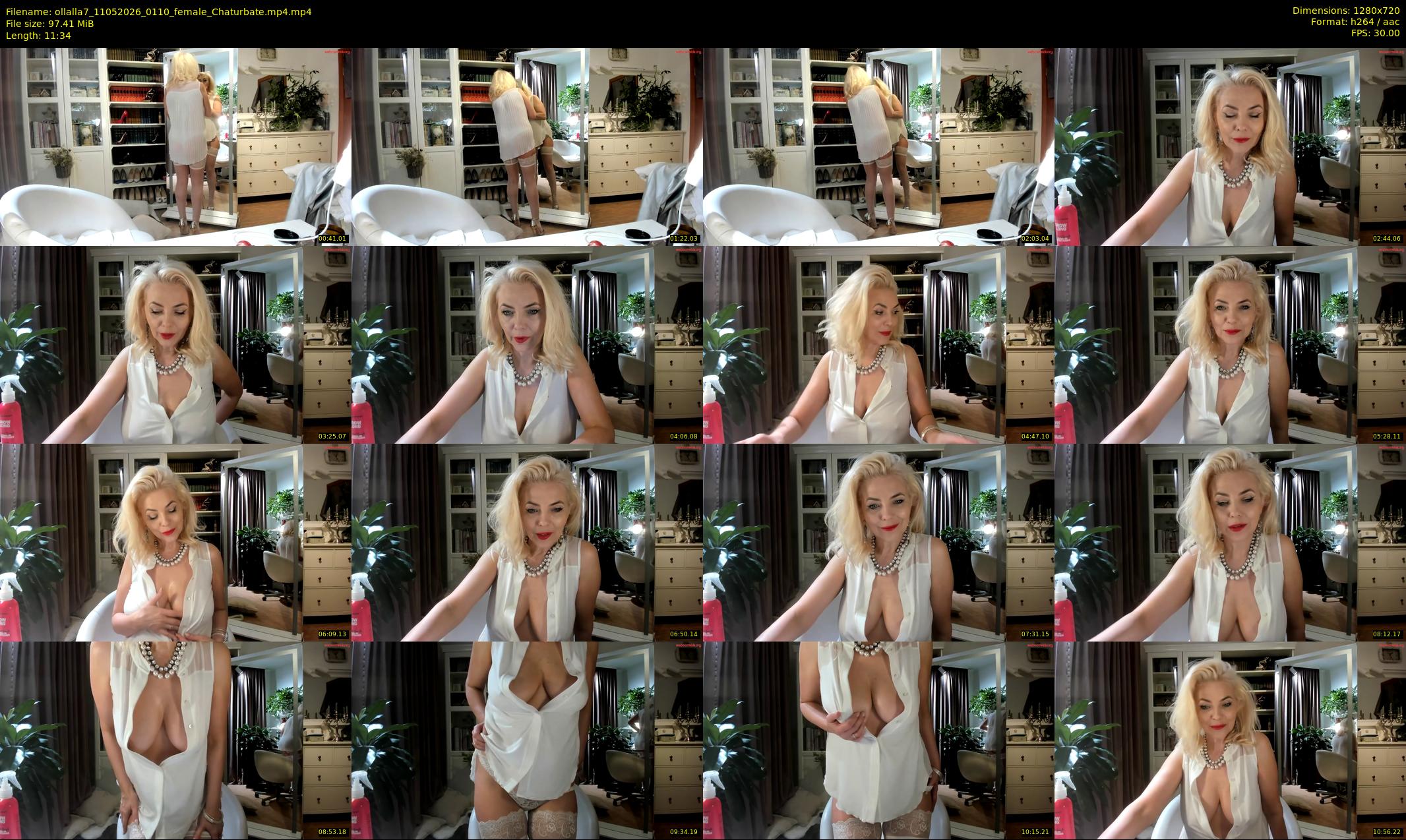 ollalla7 — 12 minute Chaturbate female cam show recording, 720p, May 11, 2026