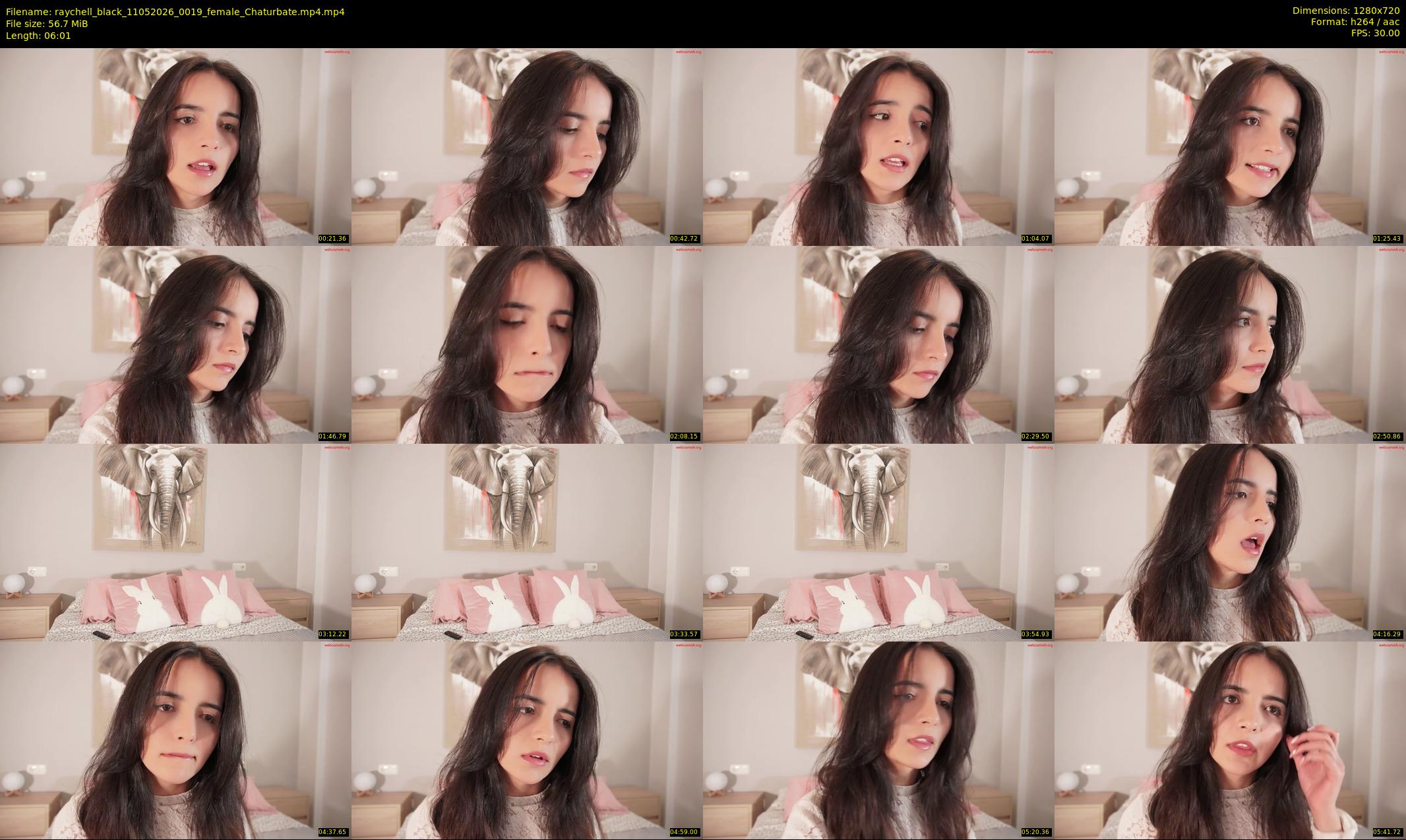 raychell_black — 7 minute Chaturbate female cam show recording, 720p, May 11, 2026