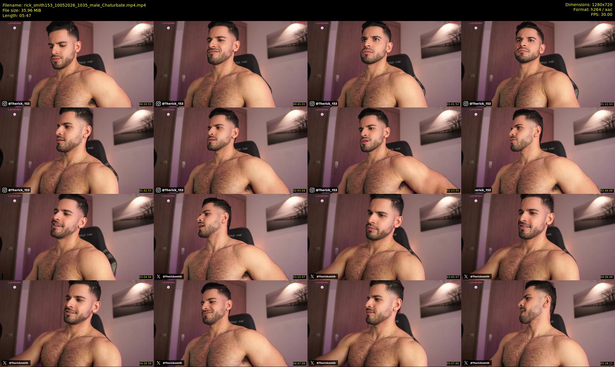 rick_smith153 — 6 minute Chaturbate male cam show recording, 720p, May 10, 2026