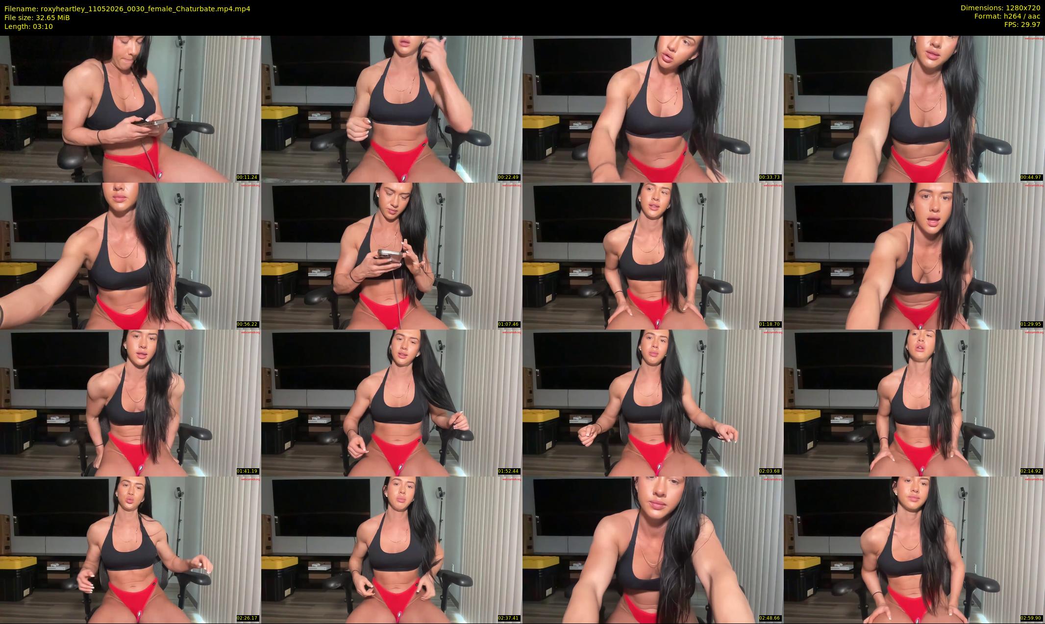 roxyheartley — 4 minute Chaturbate female cam show recording, 720p, May 11, 2026