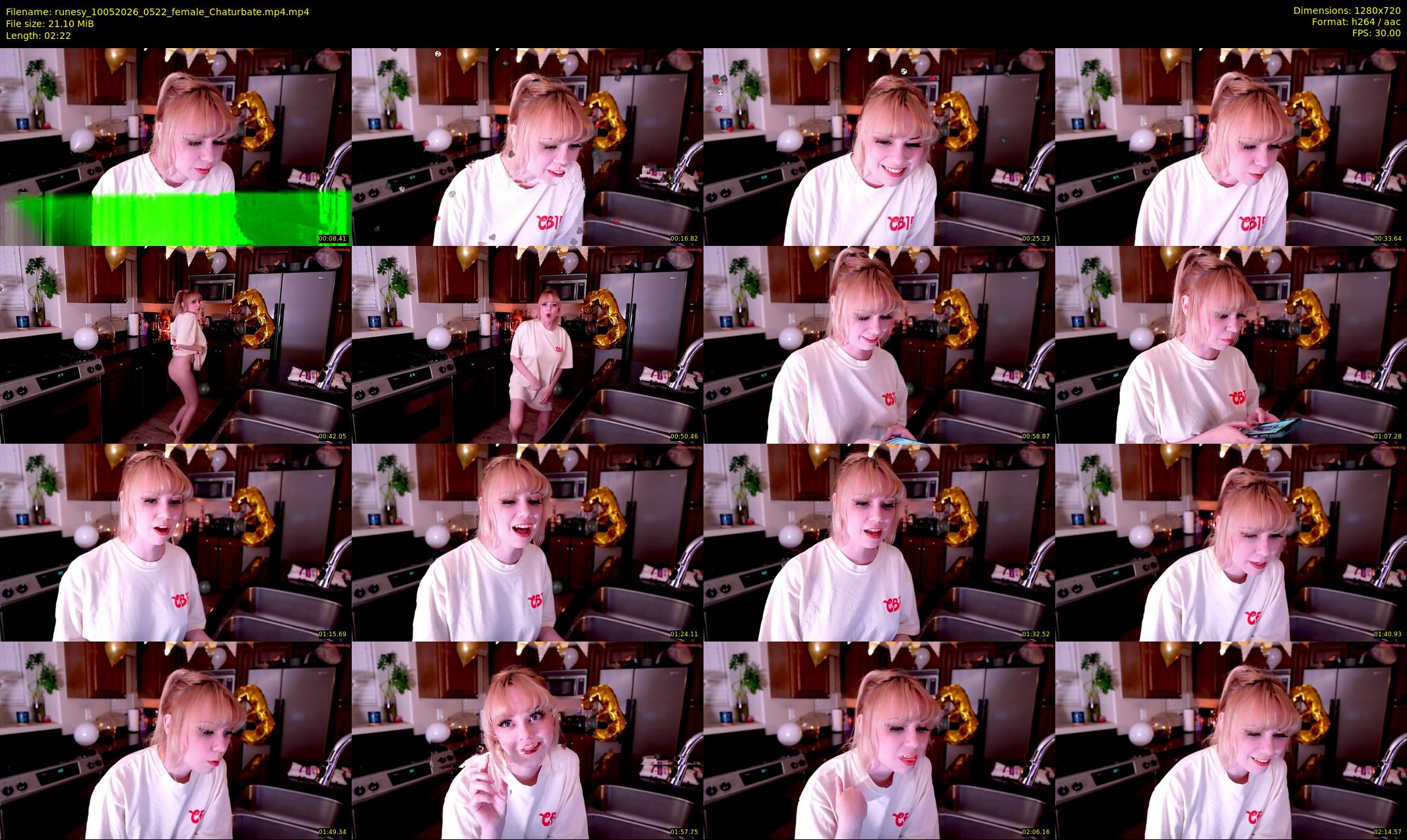 runesy — 3 minute Chaturbate female cam show recording, 720p, May 10, 2026