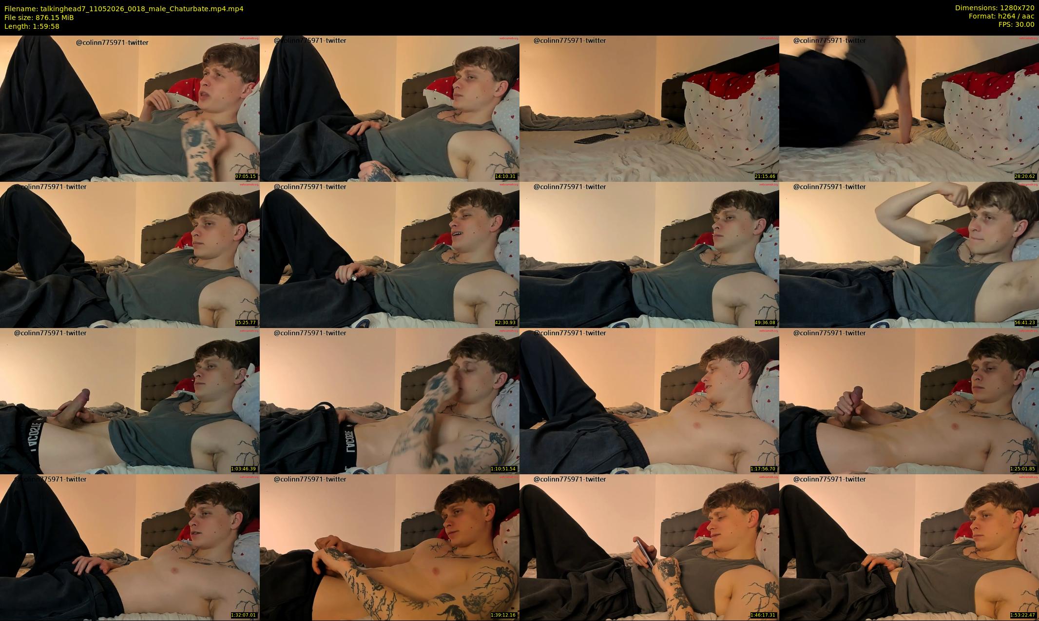 talkinghead7 — 120 minute Chaturbate male cam show recording, 720p, May 11, 2026