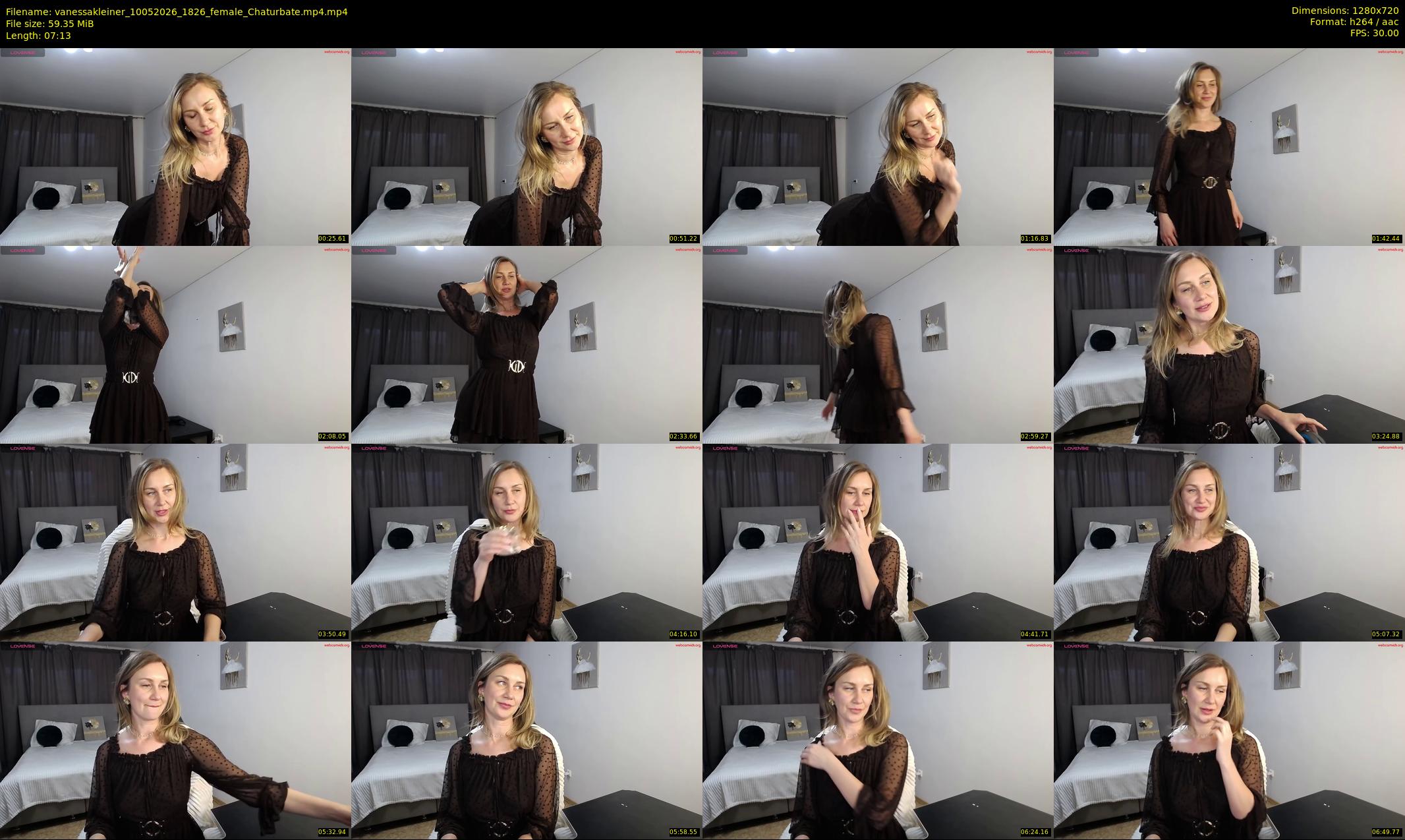 vanessakleiner — 8 minute Chaturbate female cam show recording, 720p, May 10, 2026
