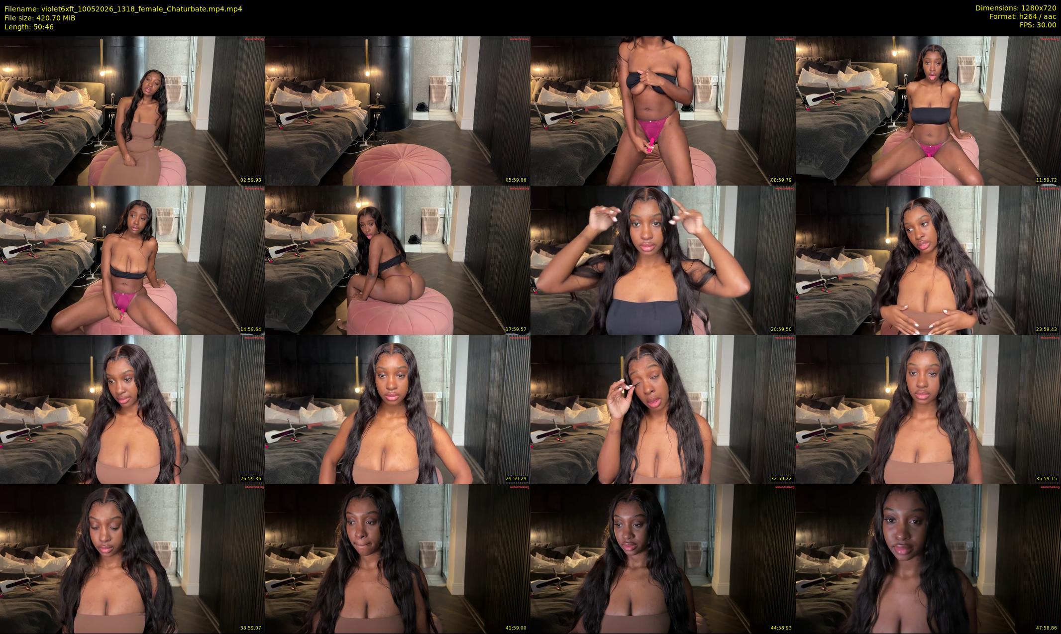 violet6xft — 51 minute Chaturbate female cam show recording, 720p, May 10, 2026
