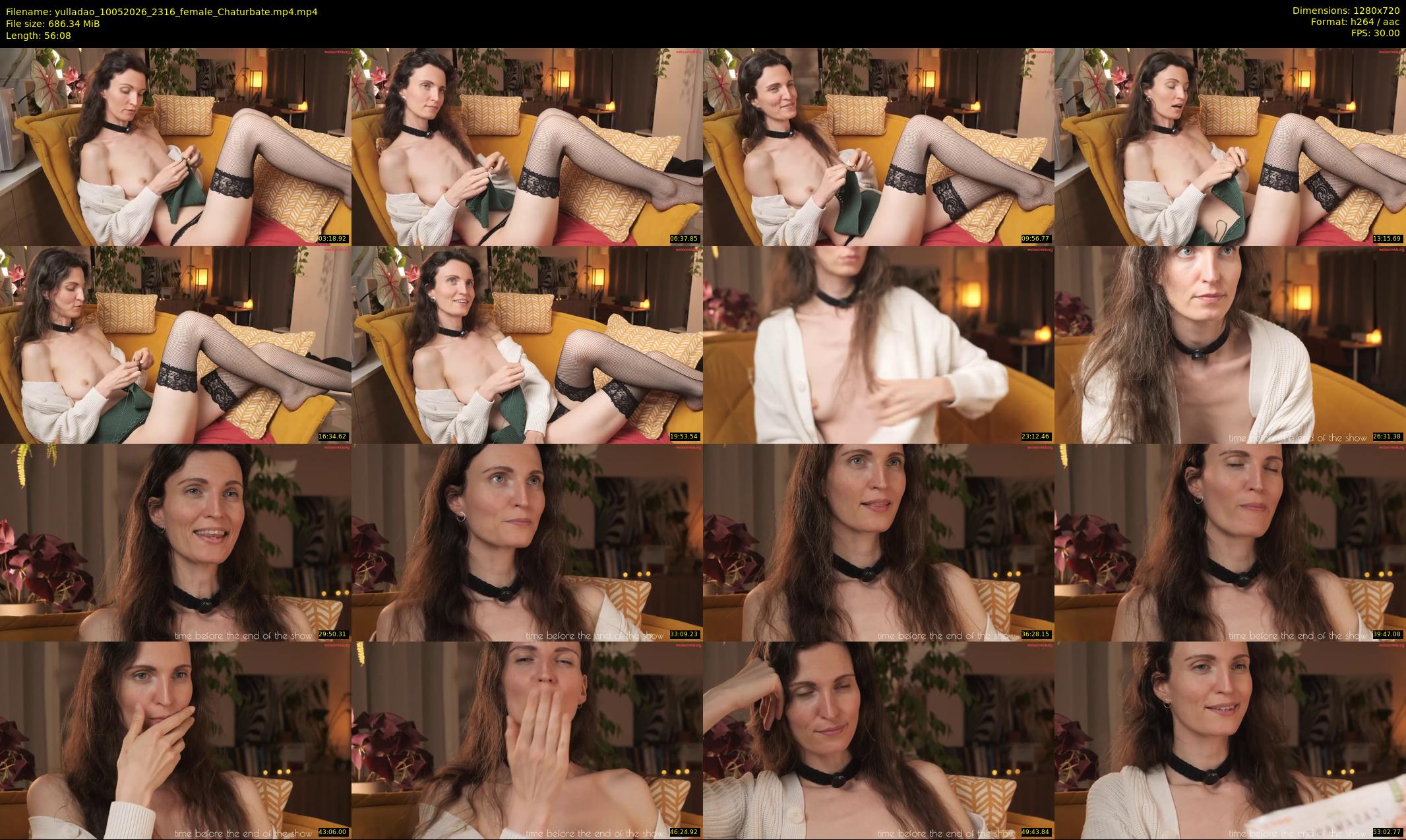 yulladao — 57 minute Chaturbate female cam show recording, 720p, May 10, 2026
