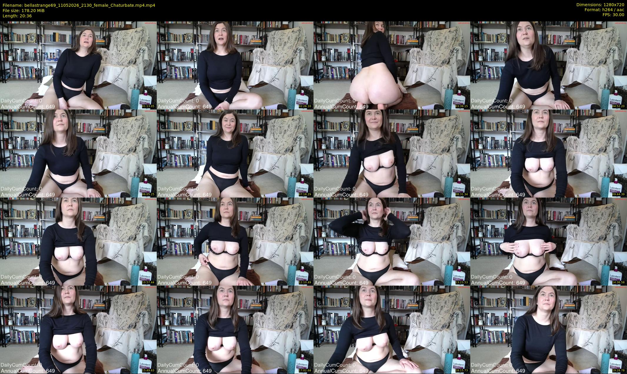 bellastrange69 — 21 minute Chaturbate female cam show recording, 720p, May 11, 2026