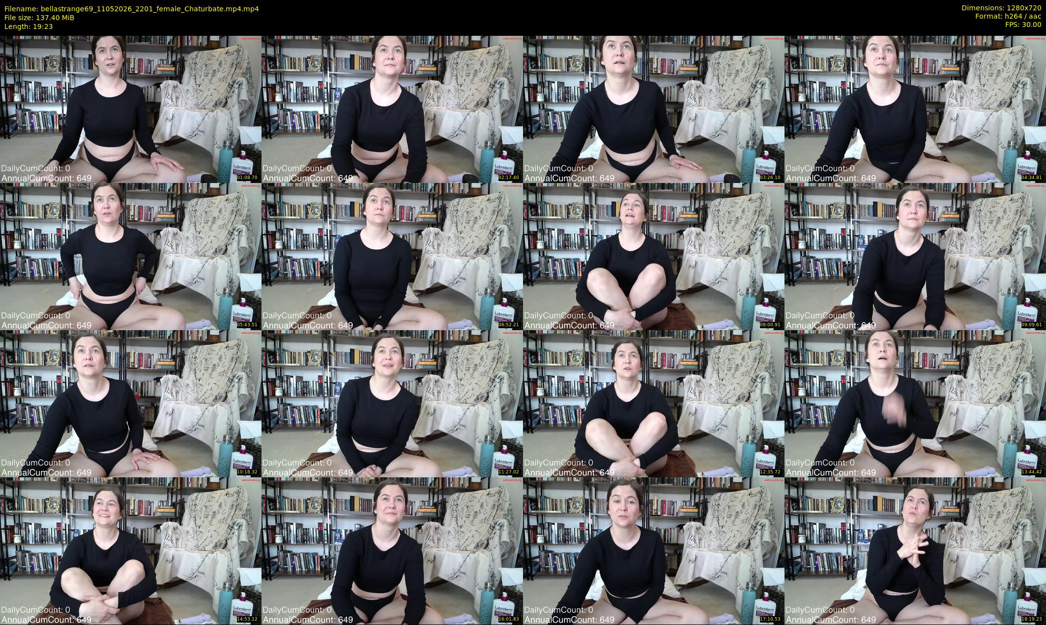 bellastrange69 — 20 minute Chaturbate female cam show recording, 720p, May 11, 2026