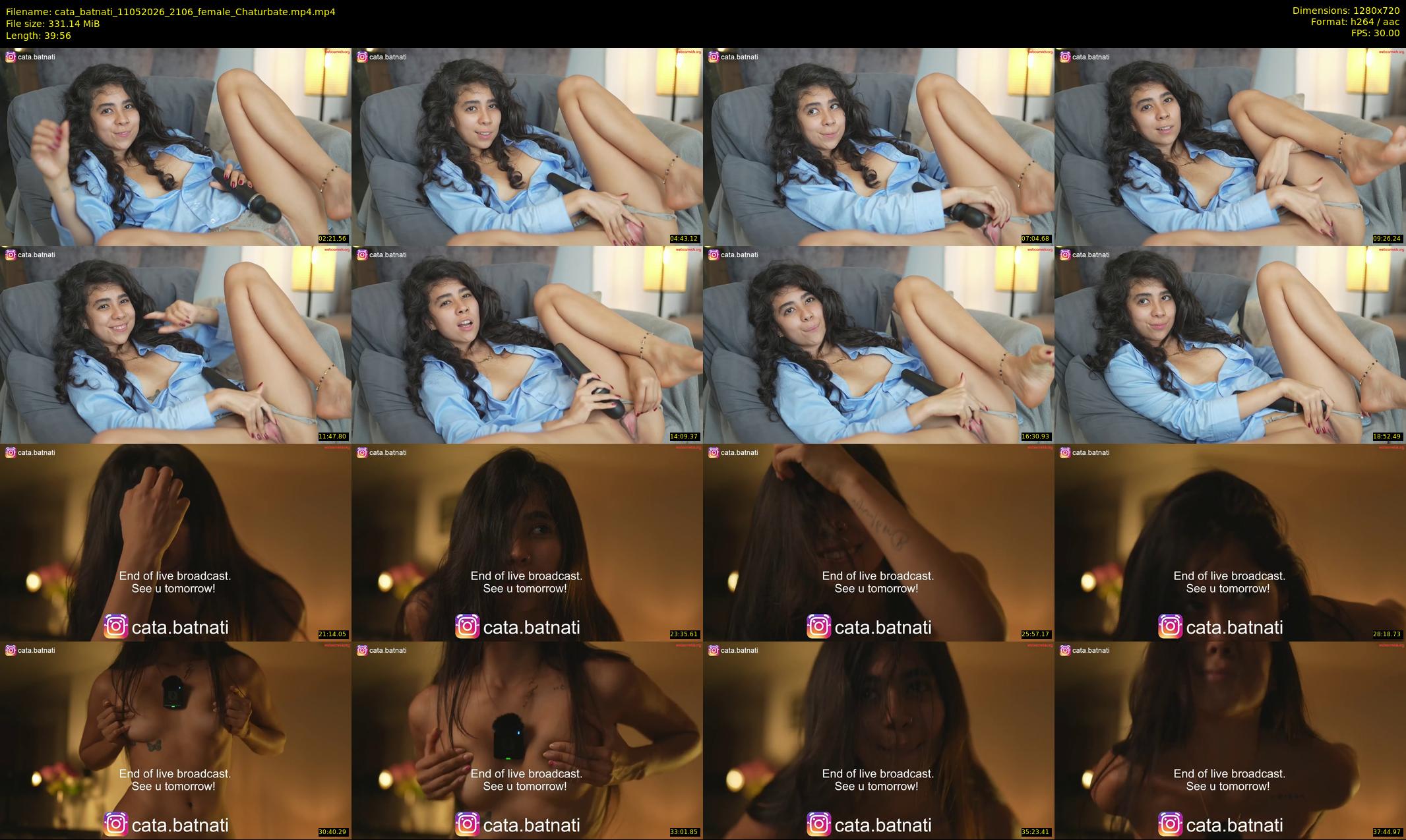 cata_batnati — 40 minute Chaturbate female cam show recording, 720p, May 11, 2026