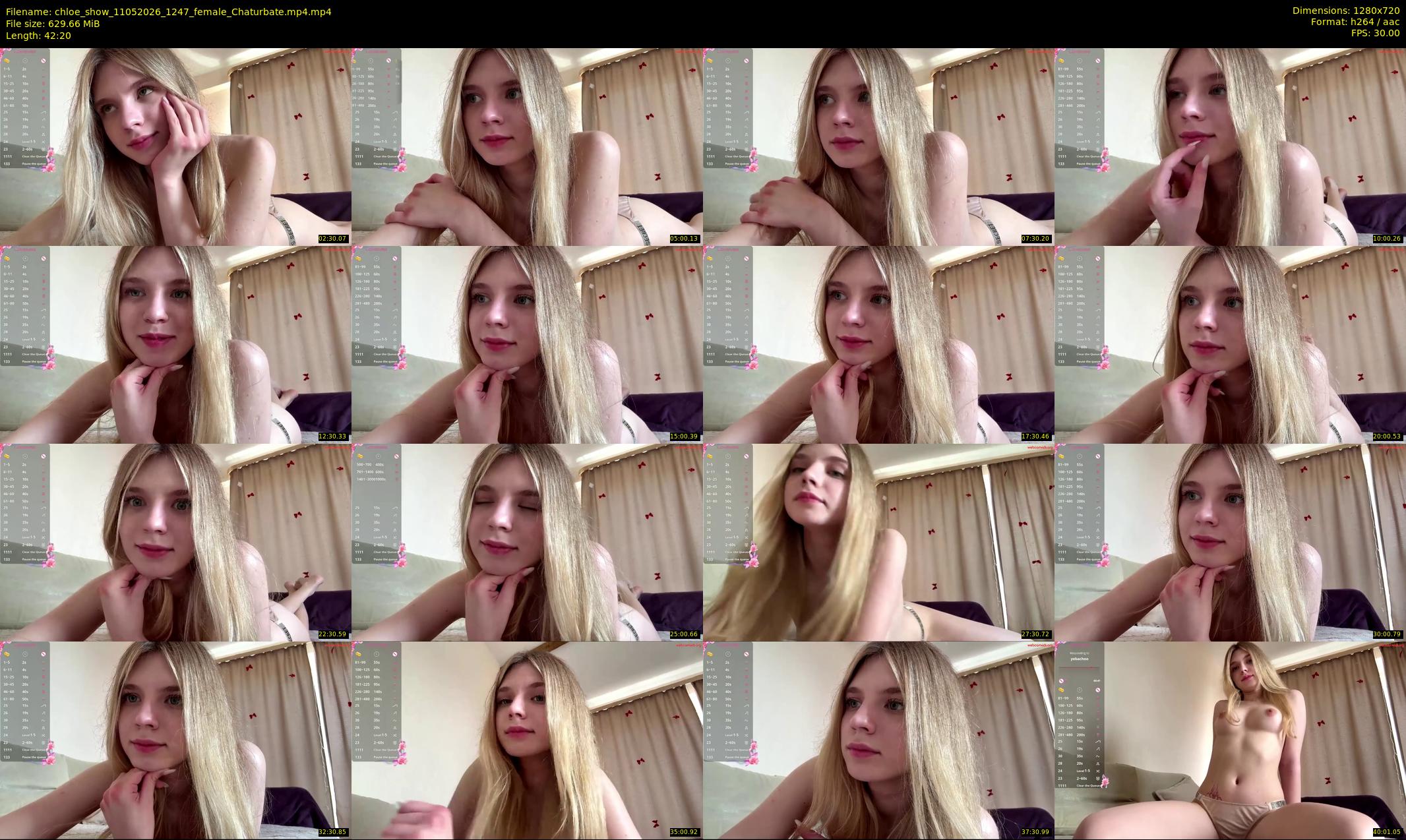 chloe_show — 43 minute Chaturbate female cam show recording, 720p, May 11, 2026
