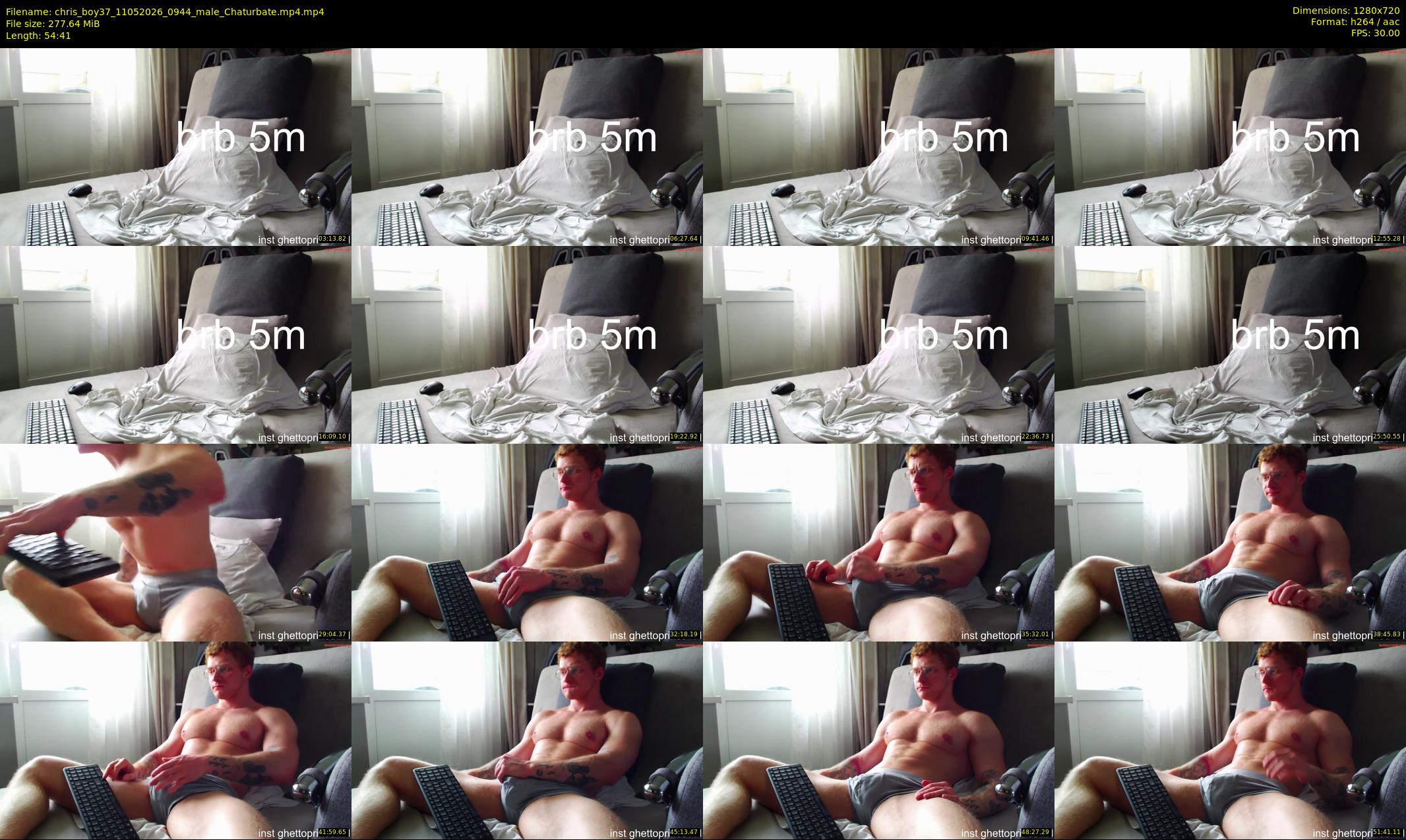 chris_boy37 — 55 minute Chaturbate male cam show recording, 720p, May 11, 2026