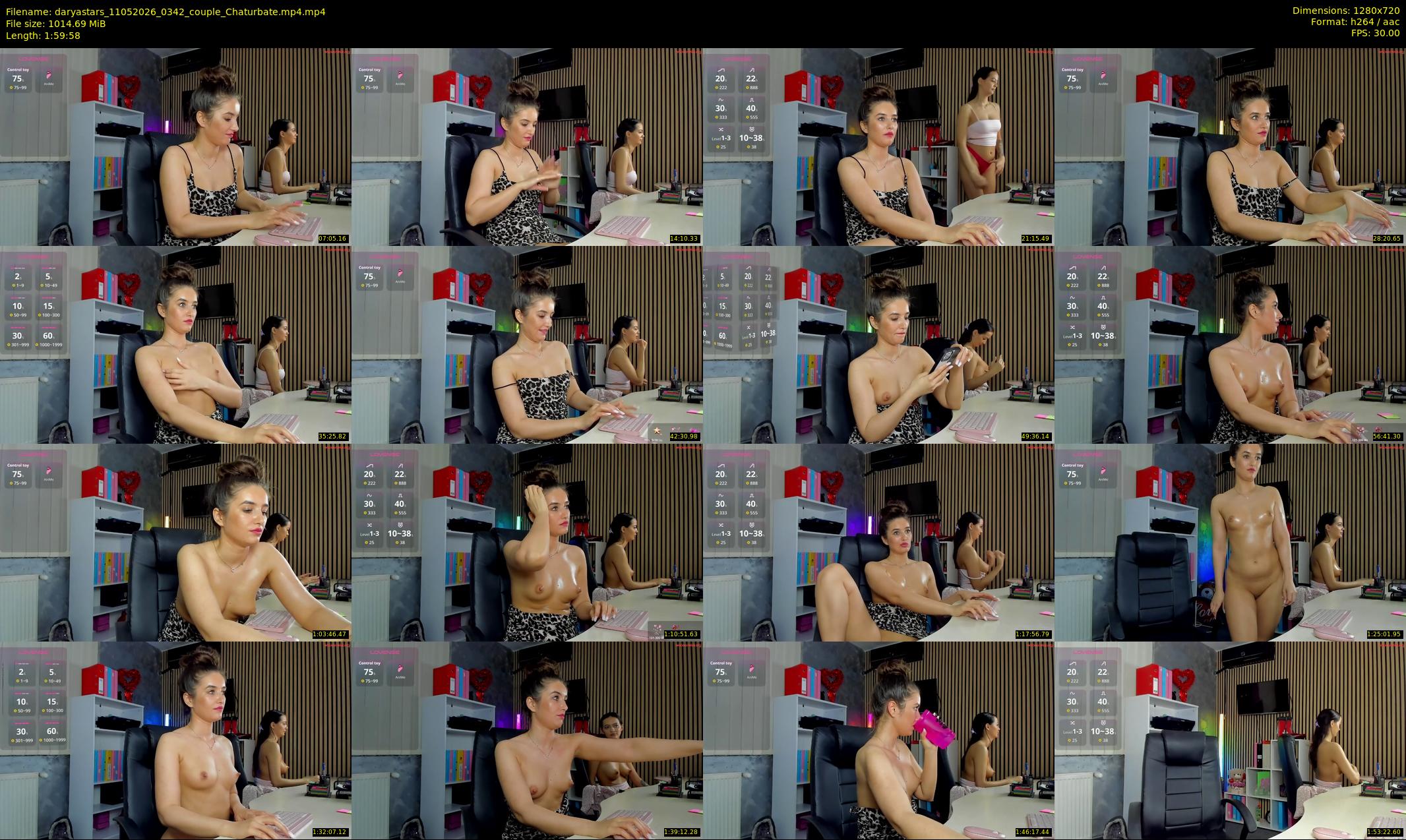 daryastars — 120 minute Chaturbate couple cam show recording, 720p, May 11, 2026
