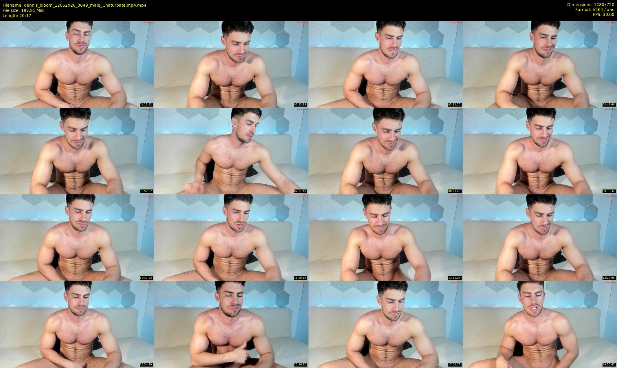 dennis_bloom — 21 minute Chaturbate male cam show recording, 720p, May 12, 2026