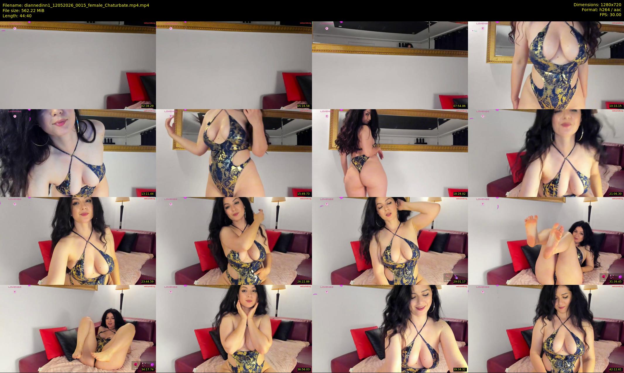 diannedinn1 — 45 minute Chaturbate female cam show recording, 720p, May 12, 2026