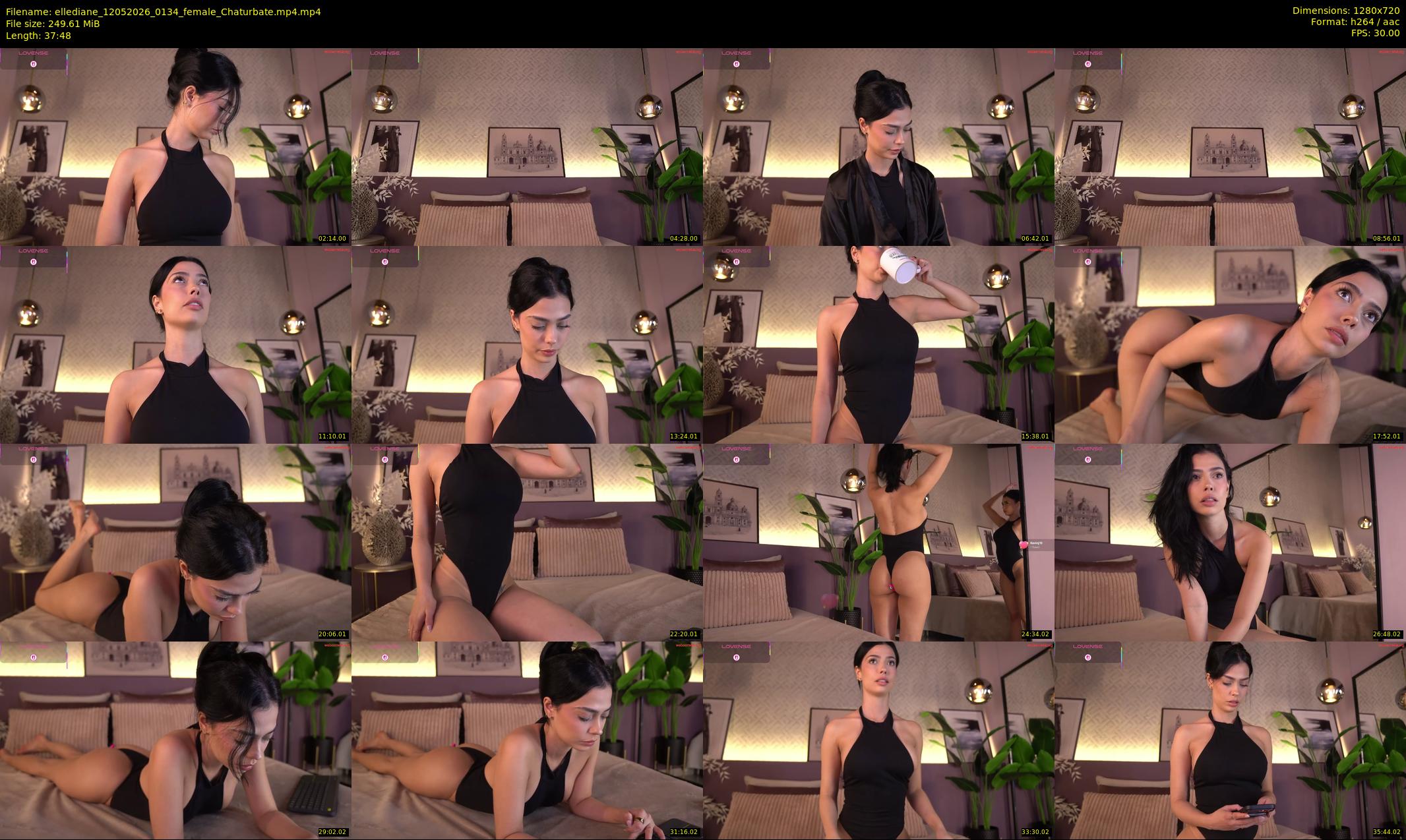 ellediane — 38 minute Chaturbate female cam show recording, 720p, May 12, 2026