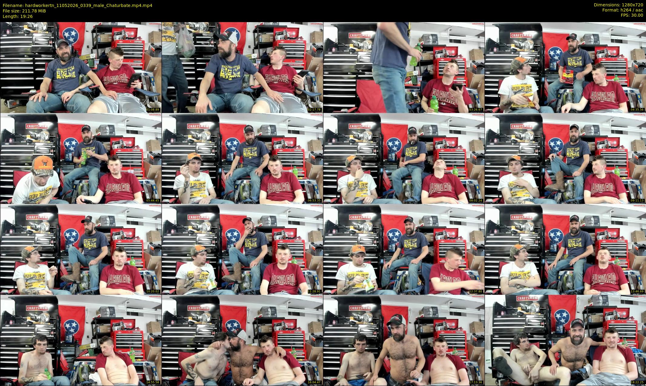 hardworkertn — 20 minute Chaturbate male cam show recording, 720p, May 11, 2026