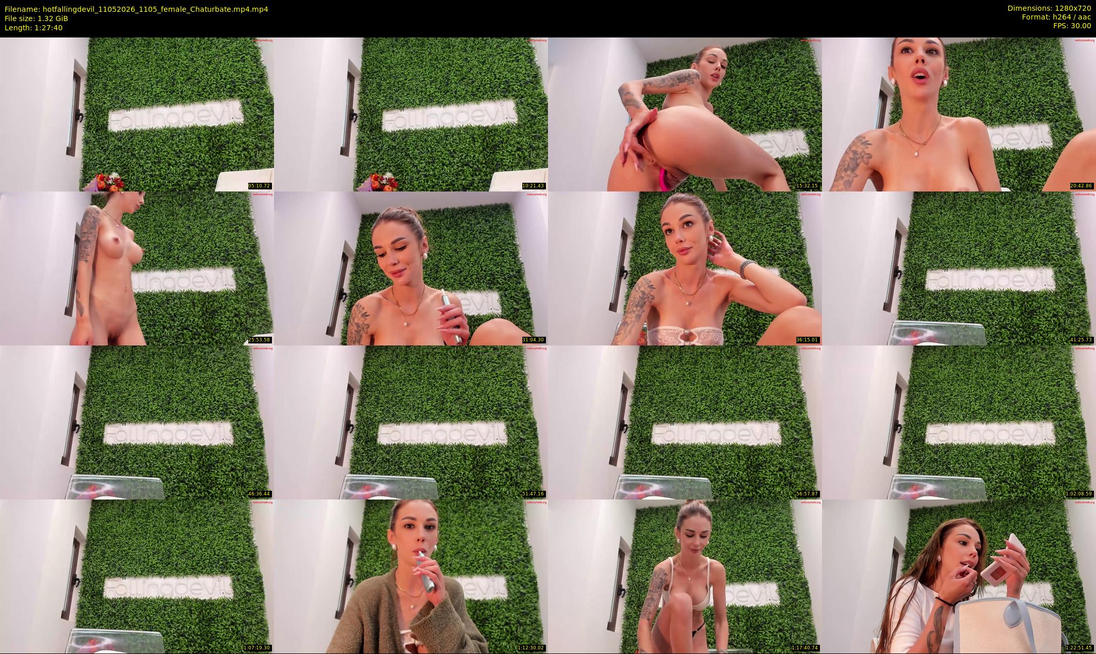 hotfallingdevil — 88 minute Chaturbate female cam show recording, 720p, May 11, 2026