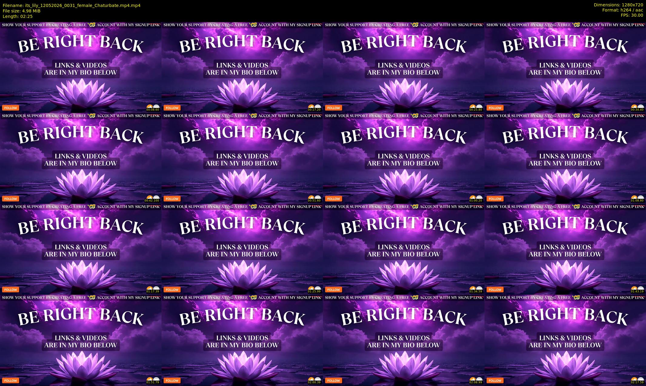 its_lily — 3 minute Chaturbate female cam show recording, 720p, May 12, 2026