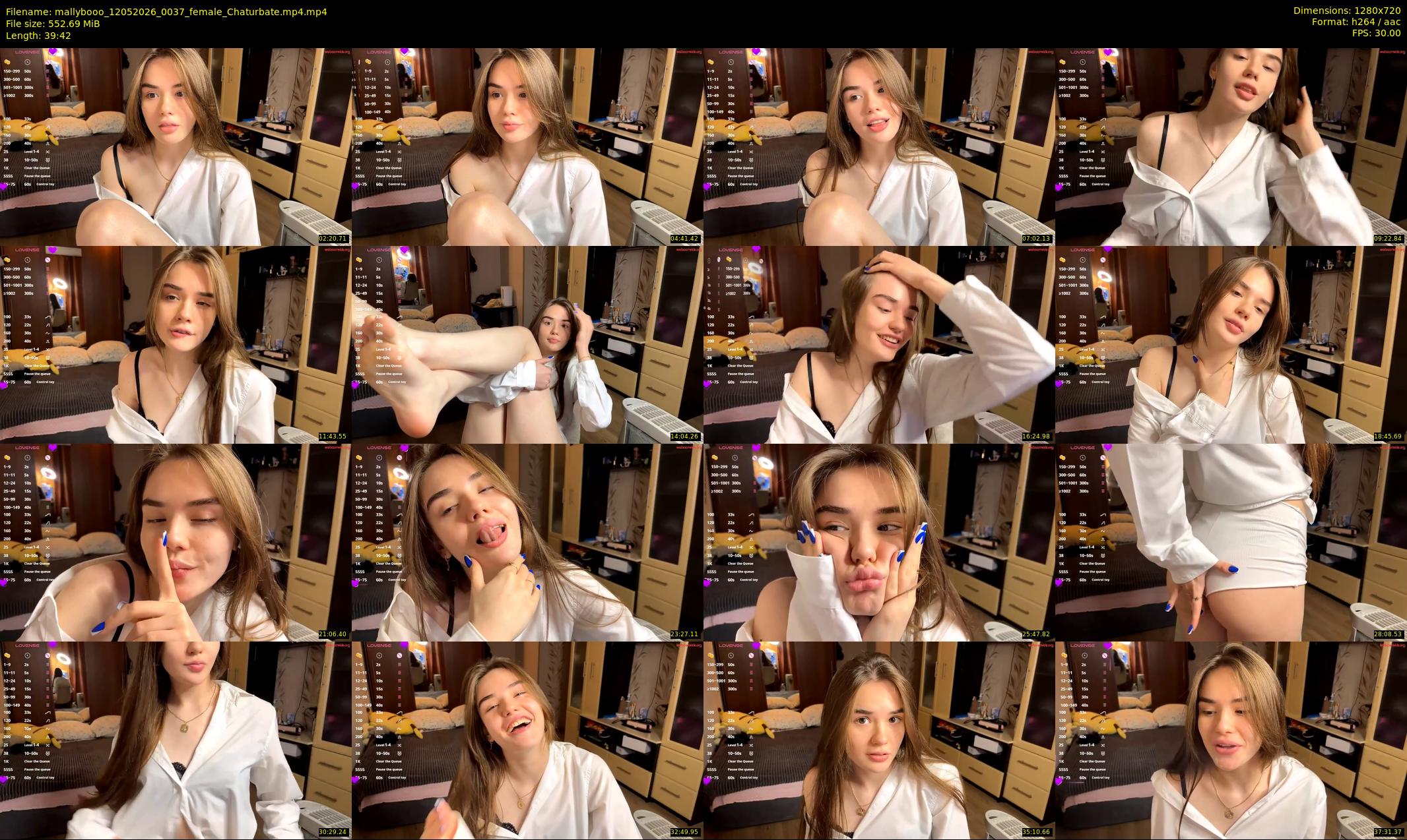 mallybooo — 40 minute Chaturbate female cam show recording, 720p, May 12, 2026
