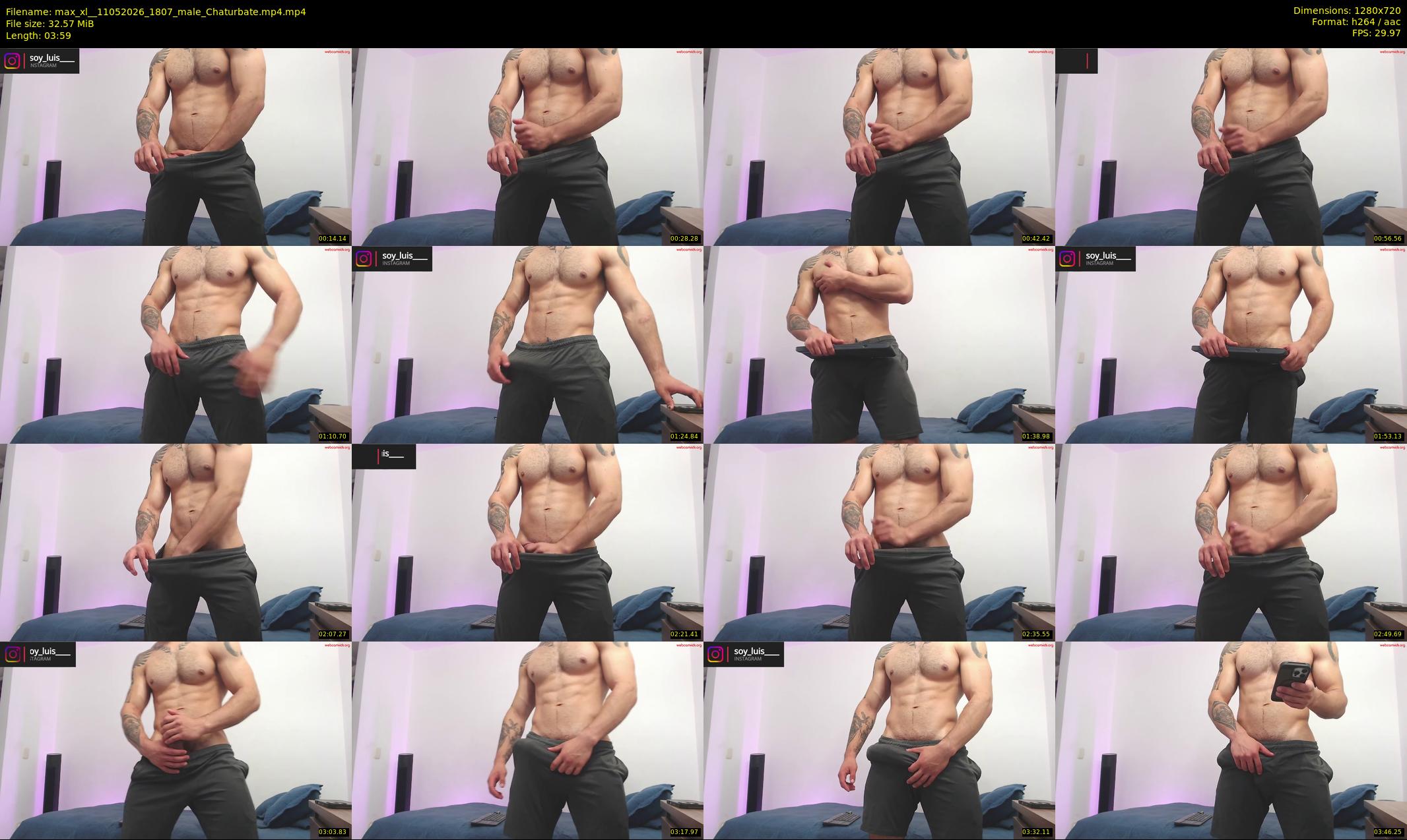 max_xl_ — 4 minute Chaturbate male cam show recording, 720p, May 11, 2026