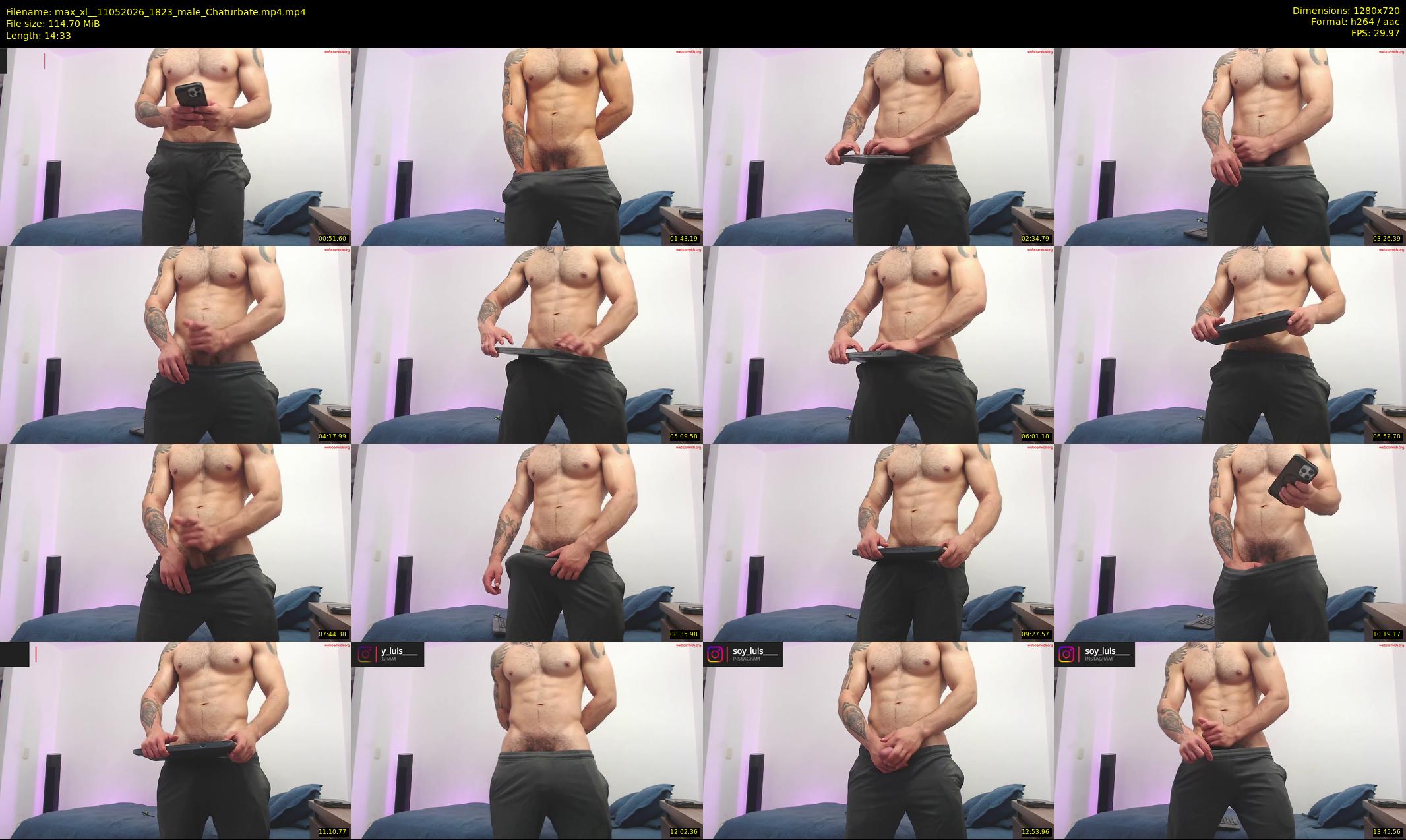 max_xl_ — 15 minute Chaturbate male cam show recording, 720p, May 11, 2026