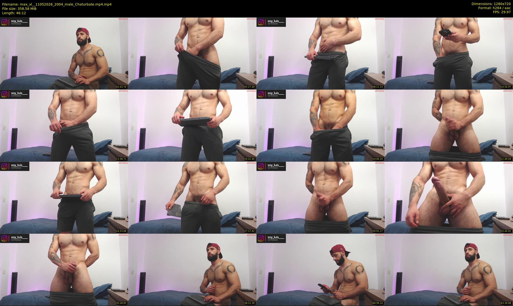 max_xl_ — 47 minute Chaturbate male cam show recording, 720p, May 11, 2026