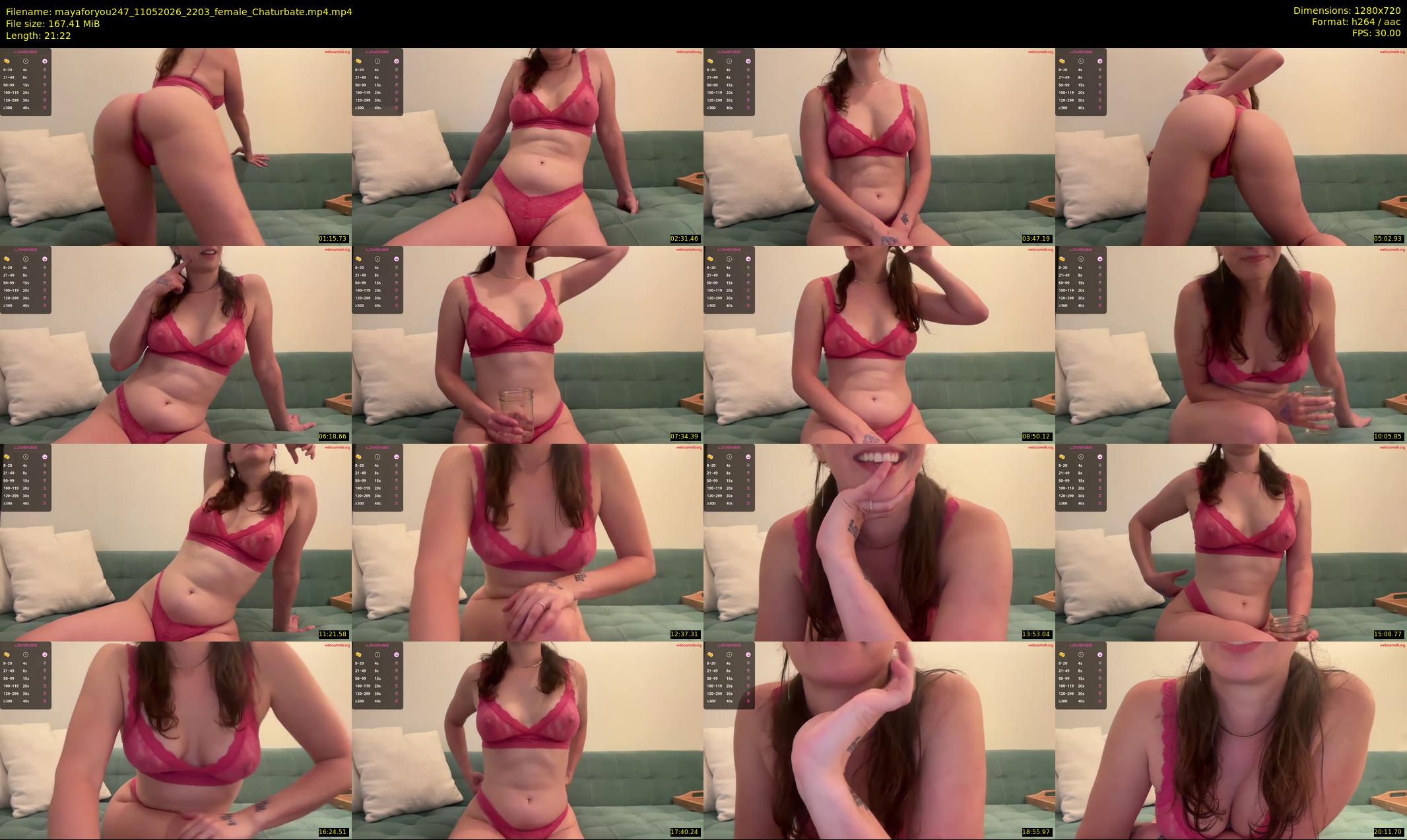mayaforyou247 — 22 minute Chaturbate female cam show recording, 720p, May 11, 2026