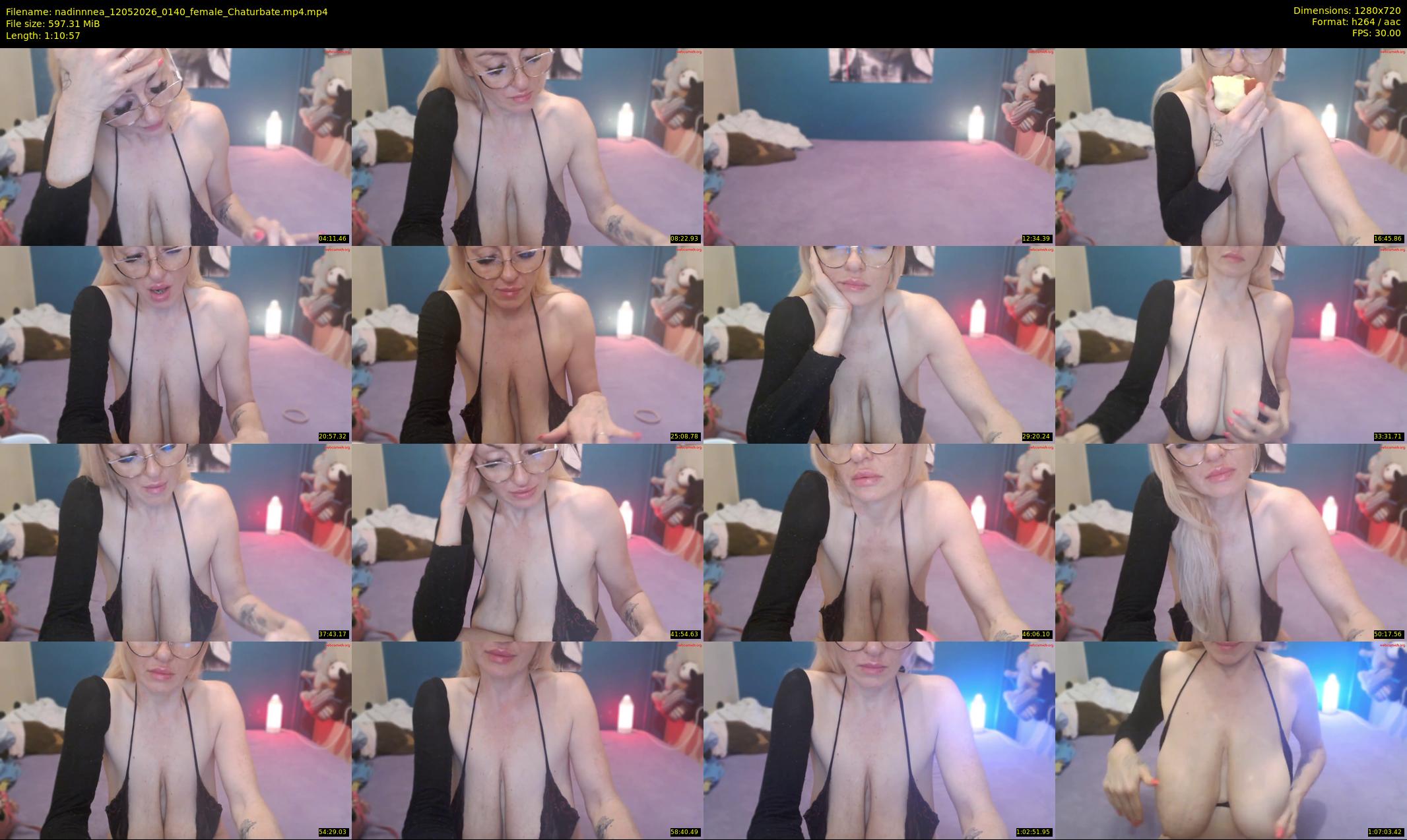 nadinnnea — 71 minute Chaturbate female cam show recording, 720p, May 12, 2026