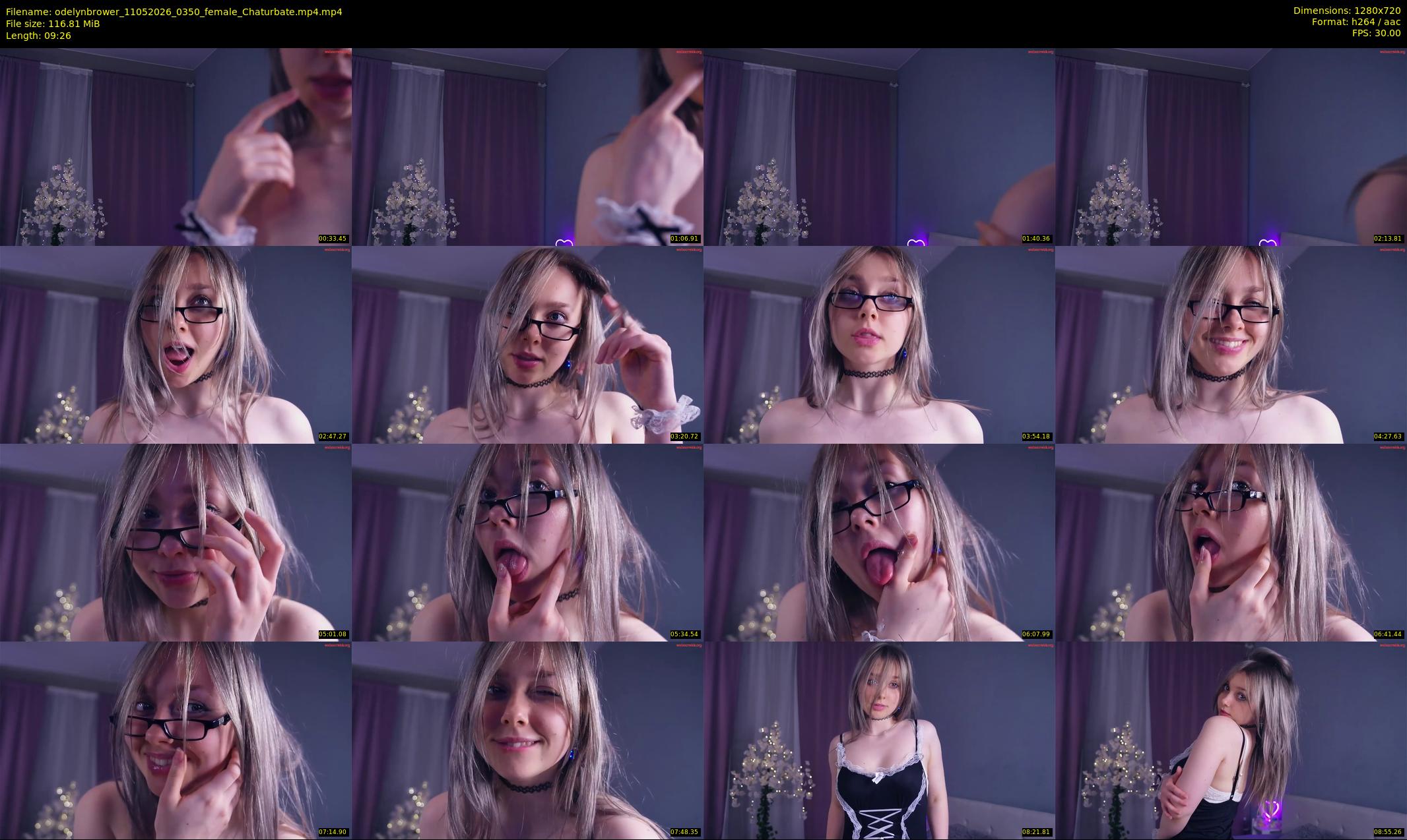 odelynbrower — 10 minute Chaturbate female cam show recording, 720p, May 11, 2026