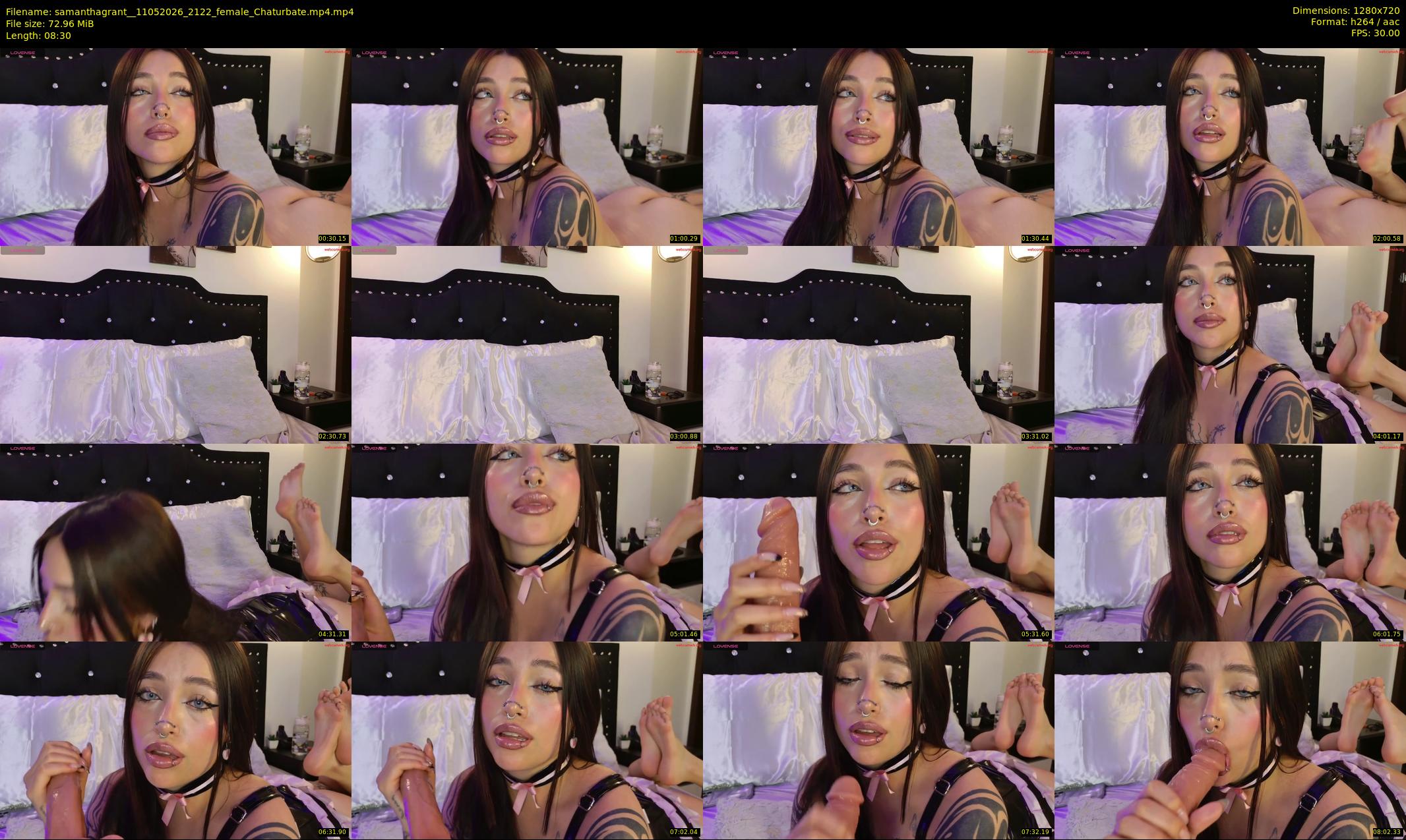 samanthagrant_ — 9 minute Chaturbate female cam show recording, 720p, May 11, 2026