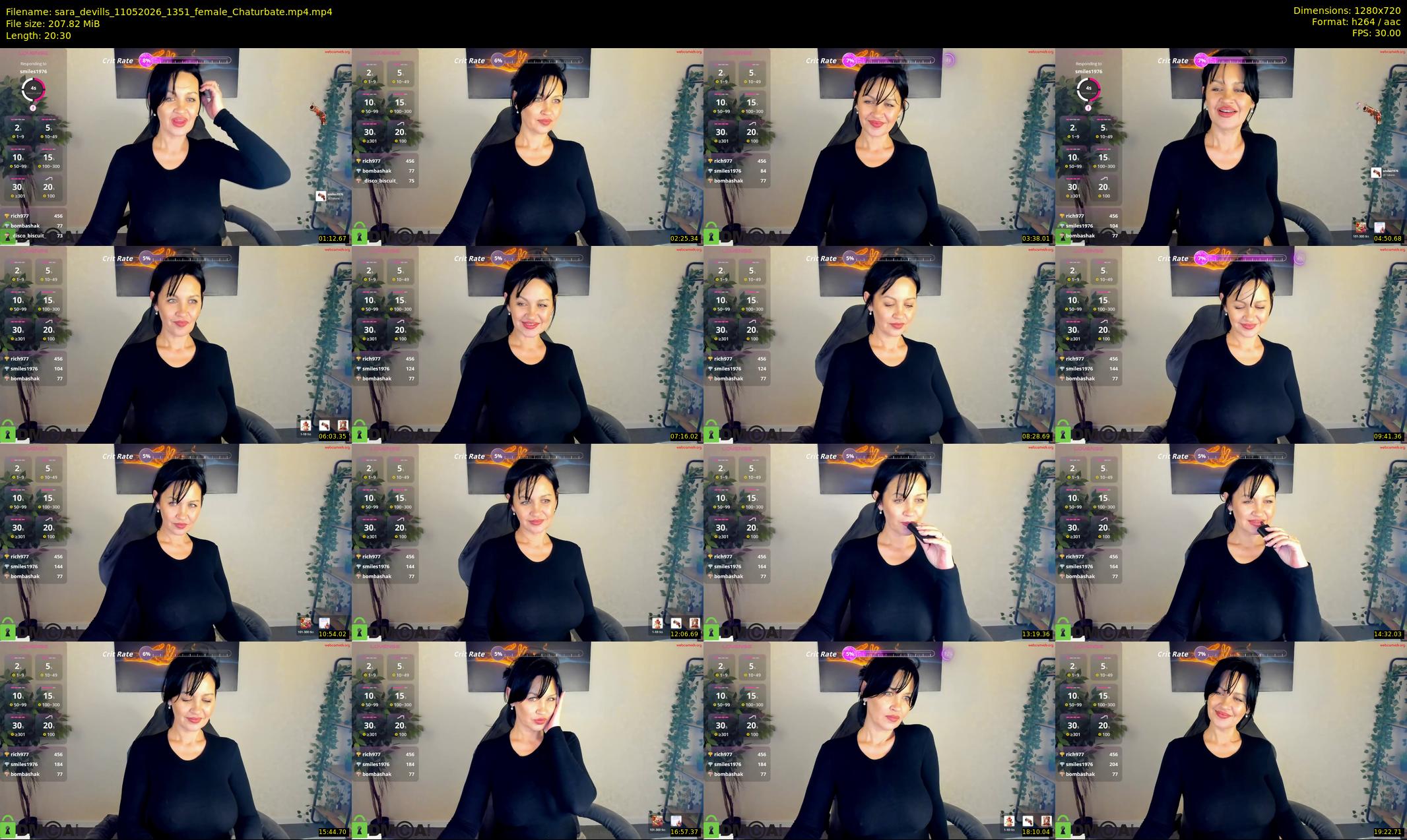 sara_devills — 21 minute Chaturbate female cam show recording, 720p, May 11, 2026