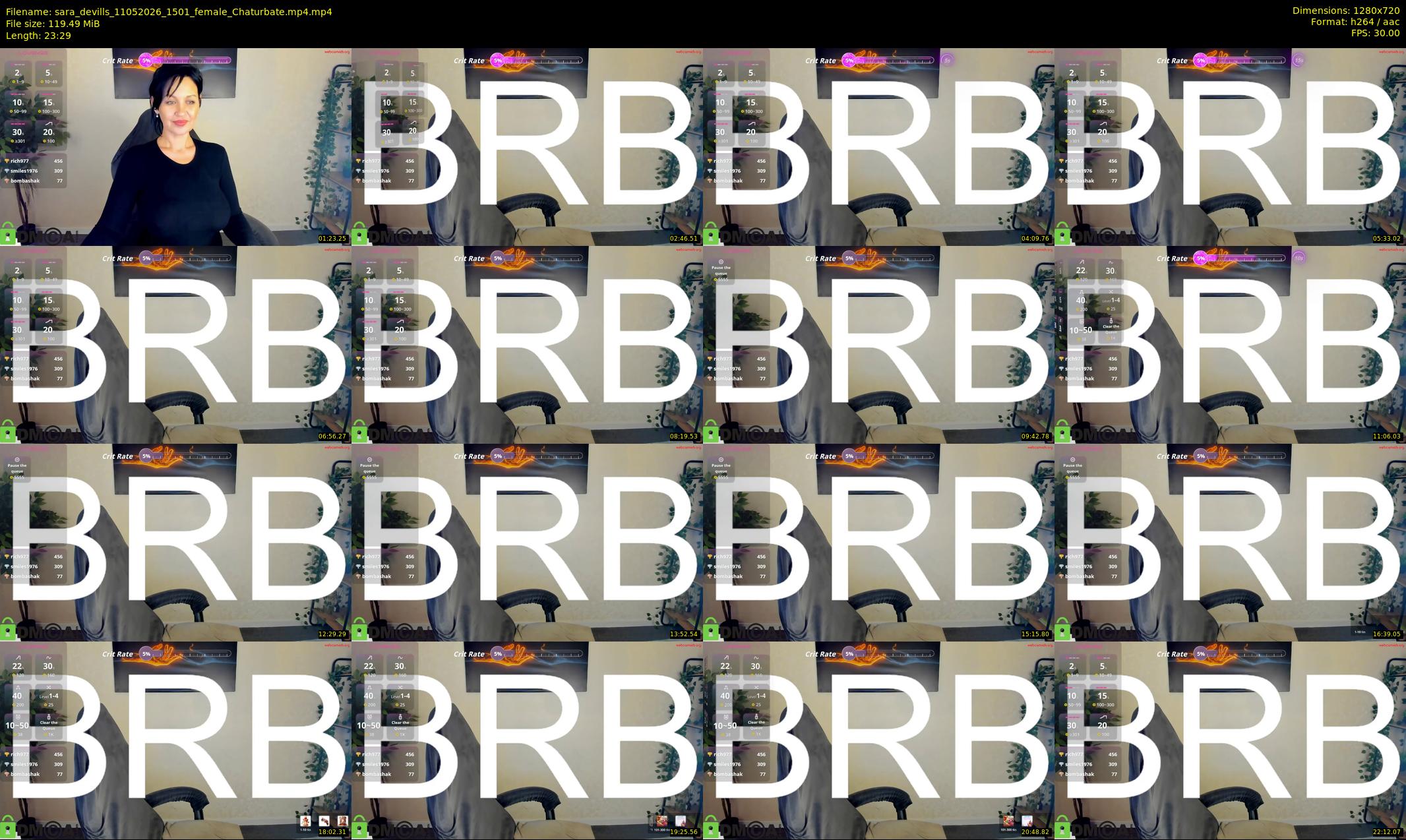 sara_devills — 24 minute Chaturbate female cam show recording, 720p, May 11, 2026